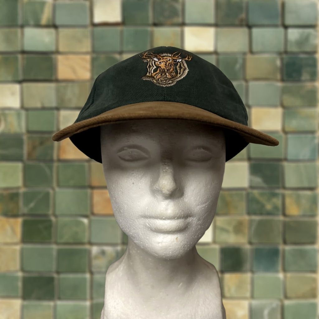 John Deere VINTAGE John Deere Snapback Baseball Cap Hat Two Tone Green Embroidered Buck Size ONE SIZE - 1 Thumbnail