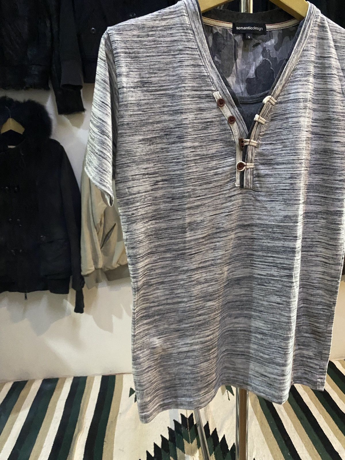 Japanese Brand Japanese Semantic Poem Double Layer Tee Size US M / EU 48-50 / 2 - 4 Thumbnail