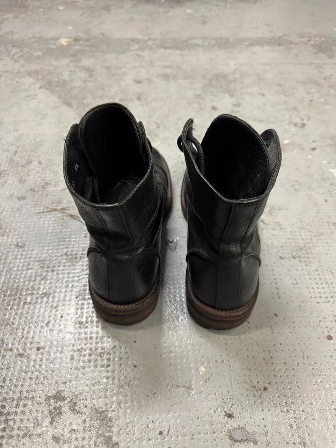 Designer × Dolce & Gabbana × Vintage 2000s Dolce & Gabbana Black Eroded Leather Boots Size US 8.5 / EU 41-42 - 5 Thumbnail