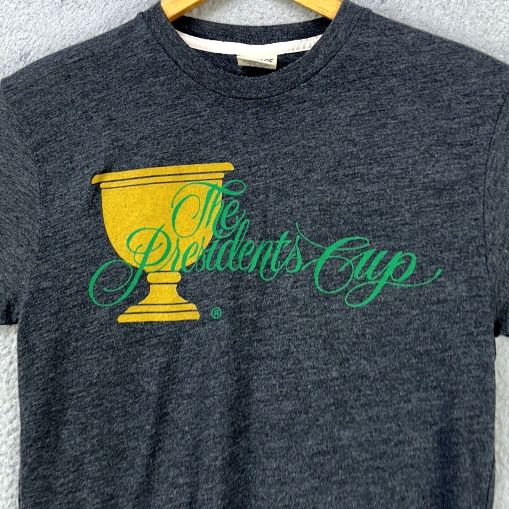 Vintage Homage Mens T-Shirt Medium Gray The President Cup Short Sleeve Tee Crew Neck Size US M / EU 48-50 / 2 - 2 Thumbnail