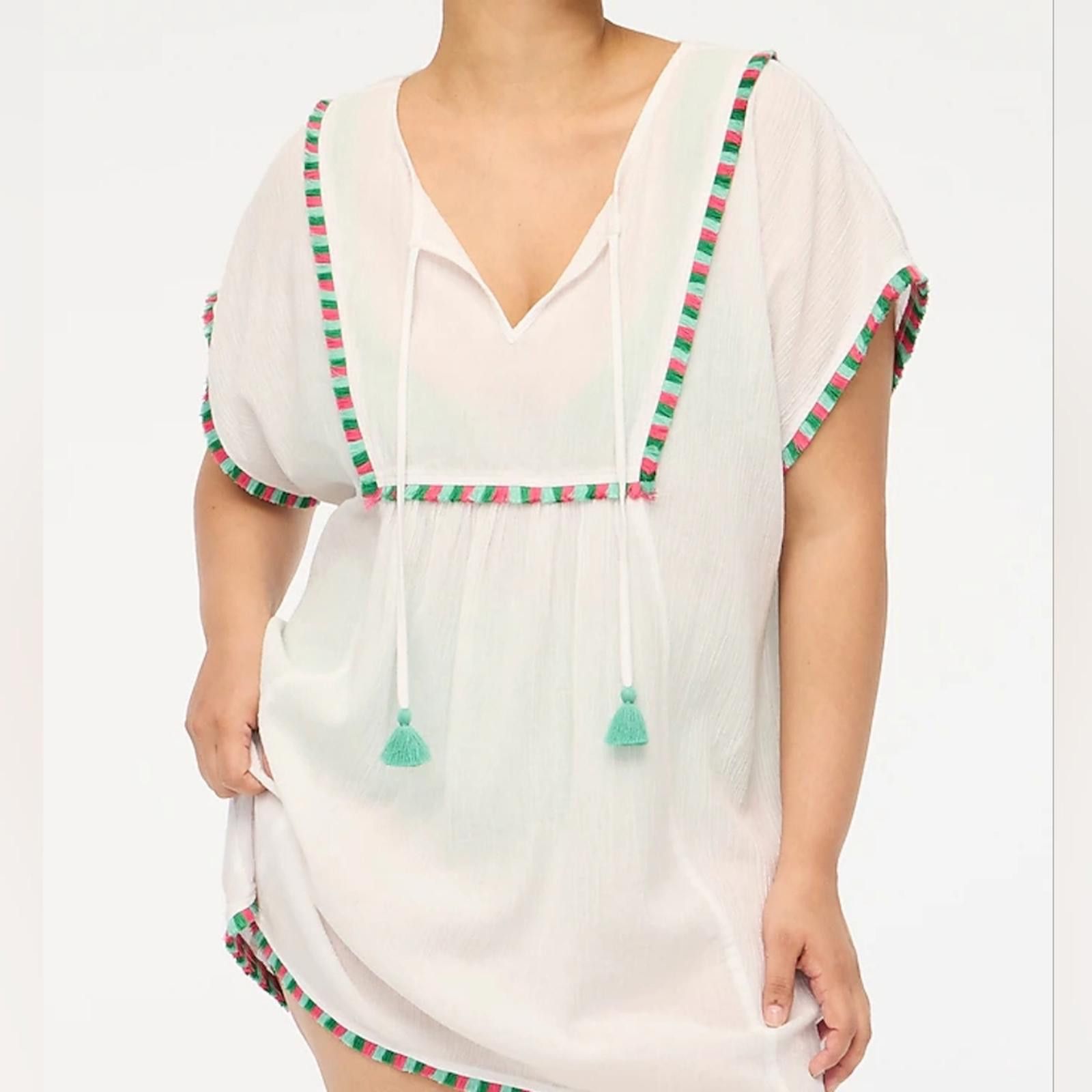 J.Crew J Crew Fringe Beach Tunic Size ONE SIZE - 1 Thumbnail