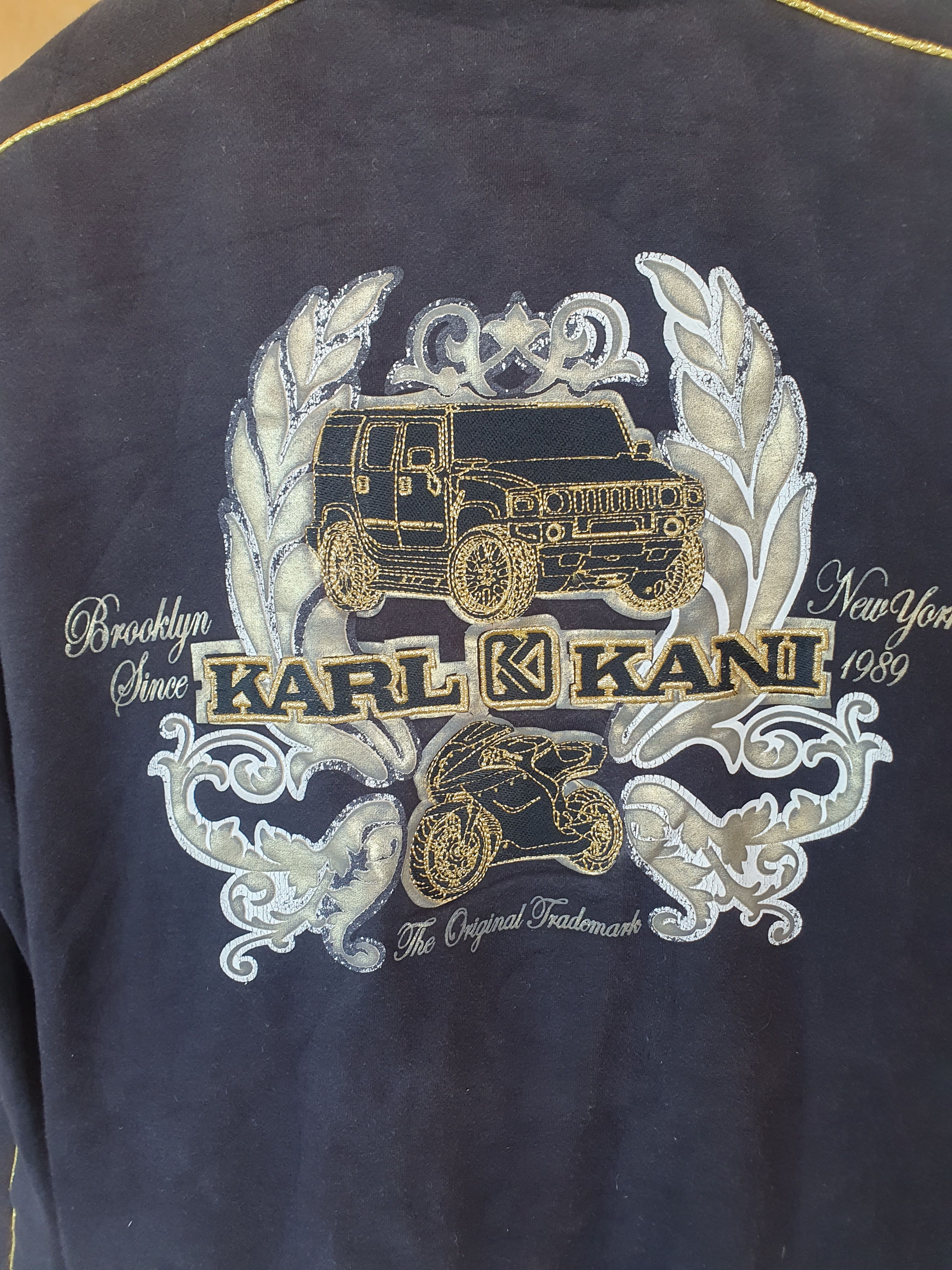 Karl Kani Karl Kani Zip Up Sweatshirt Vtg Y2K Hip-Hop Embroydery Size US XXL / EU 58 / 5 - 3 Thumbnail