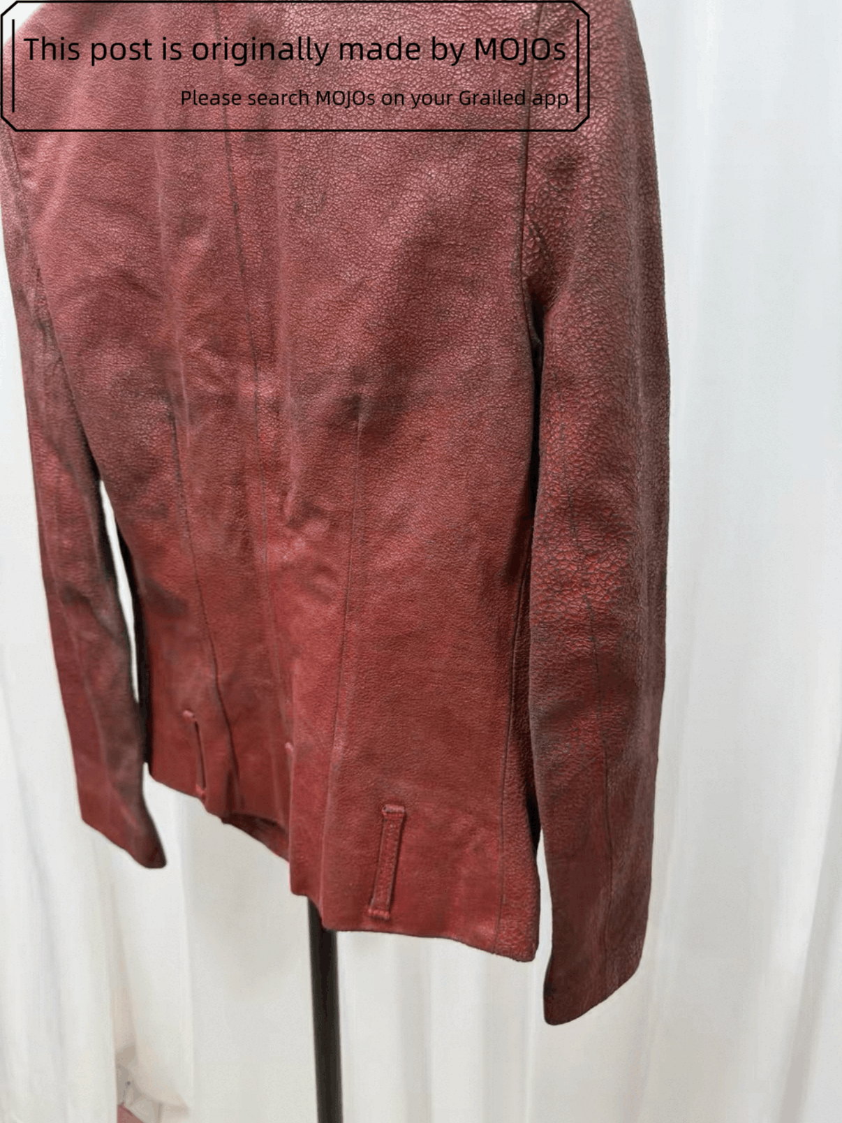 Ann Demeulemeester Sz 36 Ann Demeulemeester Splash Leather Jacket mojos Size US XS / EU 42 / 0 - 7 Thumbnail