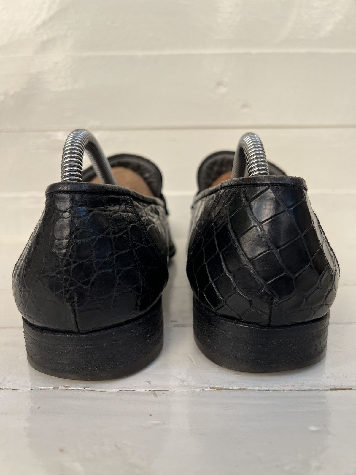 Bally BALLY Full Crocodile Black Loafers Men’s Sz US 8.5 Size US 8.5 / EU 41-42 - 8 Thumbnail