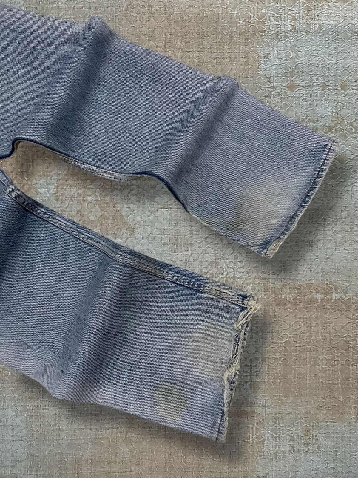 Levi's Vintage Clothing Vintage 1990s Designer Levis 501XX Distressed Classic Denim Size US 34 / EU 50 - 15 Thumbnail
