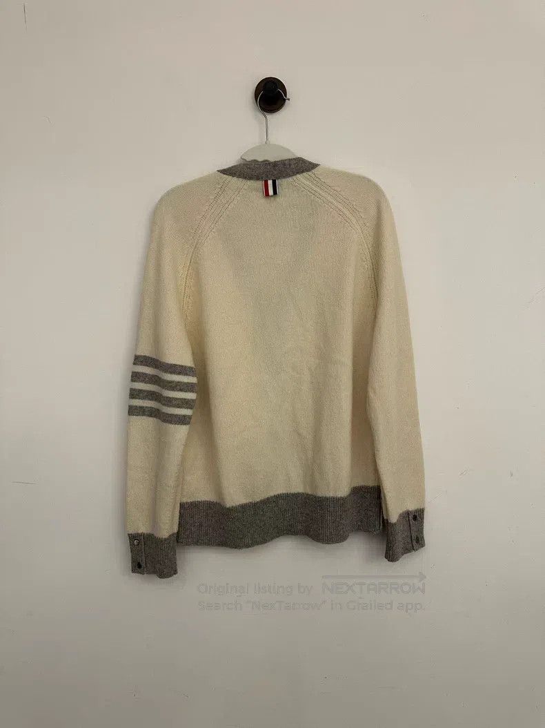 Thom Browne Thom Browne White Wool Open-Cardigan Size US S / EU 44-46 / 1 - 2 Thumbnail