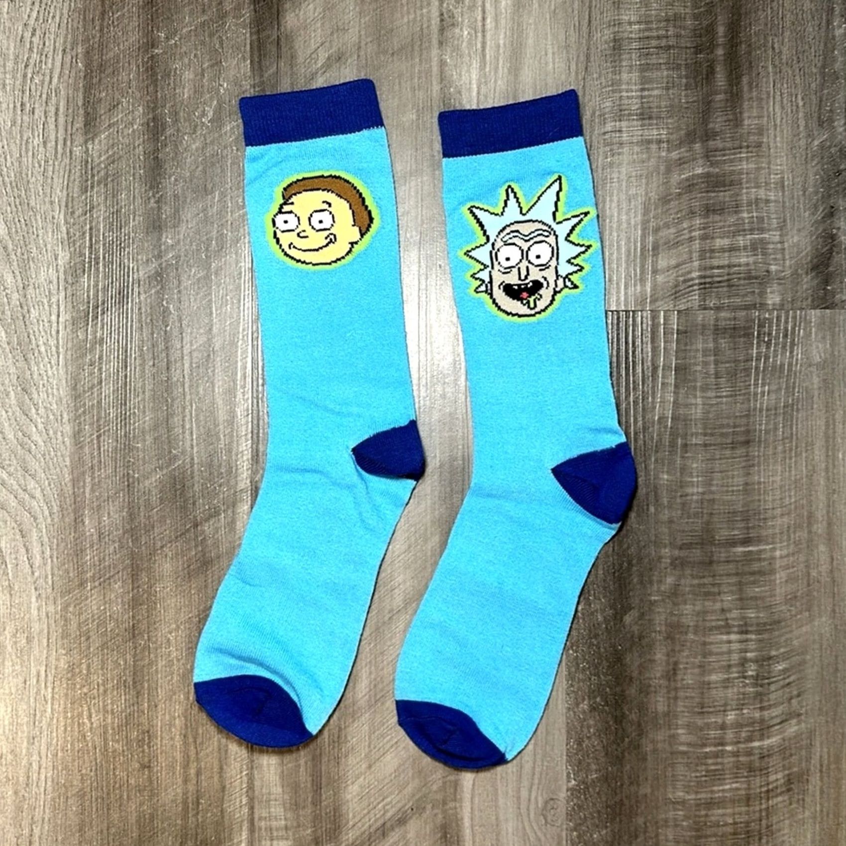 Vintage Rick & Morty Boxer Brief and Sock Combo Set - Medium Men Underwear Blue NWOT Boxer Briefs Socks Regular Size M Size 40R - 6 Thumbnail