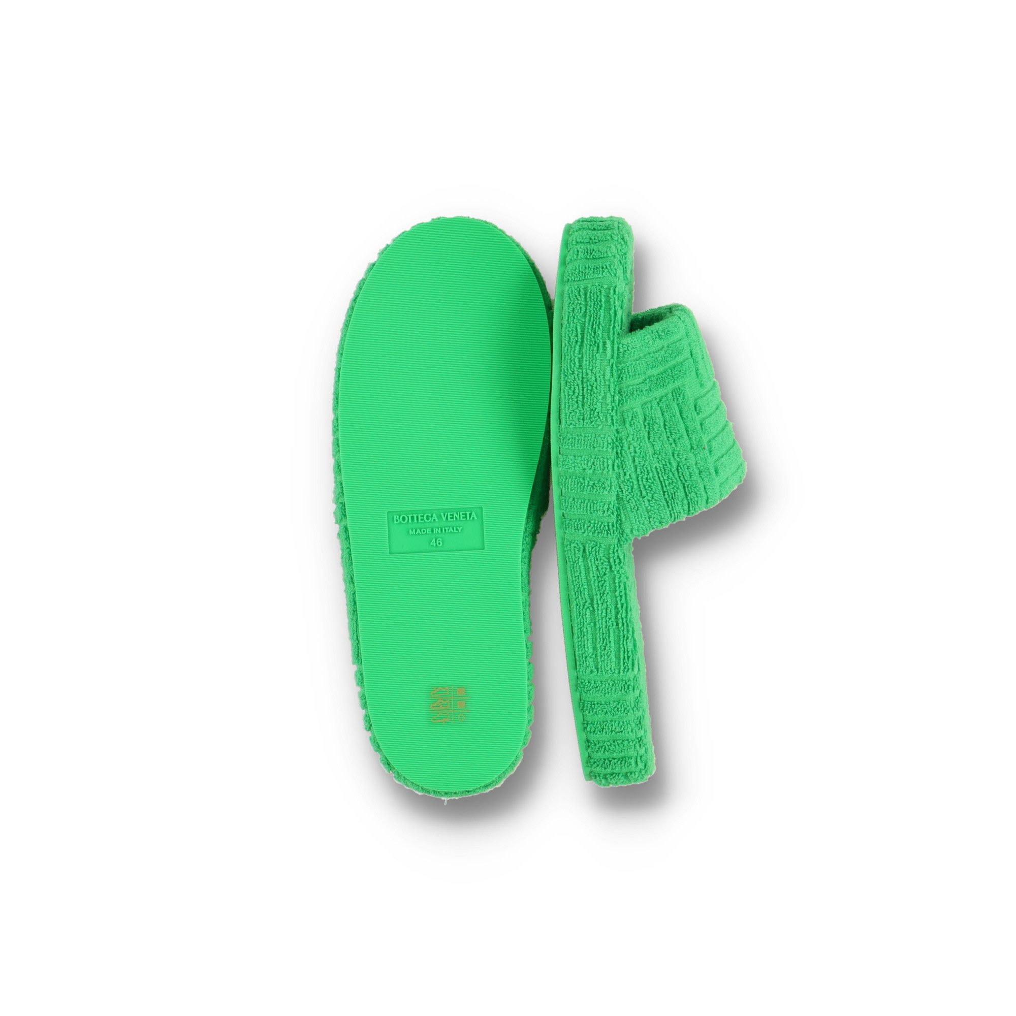 Bottega Veneta Grass Geometric Resort Sponge Sandals Size US 7 / EU 40 - 6 Thumbnail