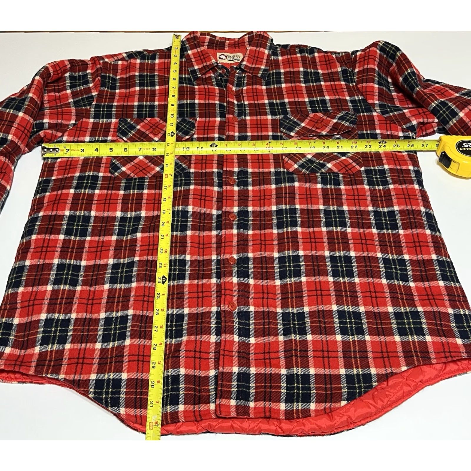 Vintage VINTAGE Sports Afield Quilted Flannel Plaid Shirt Jacket Men XXL Red Lined Size US XXL / EU 58 / 5 - 4 Thumbnail