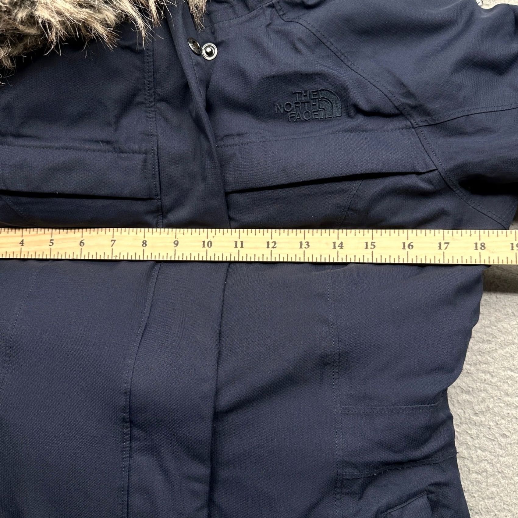 The North Face The North Face HyVent Goose Down Parka Puffer Jacket Womens XS Navy Fur Hood ANHD Size XS / US 0-2 / IT 36-38 - 6 Thumbnail