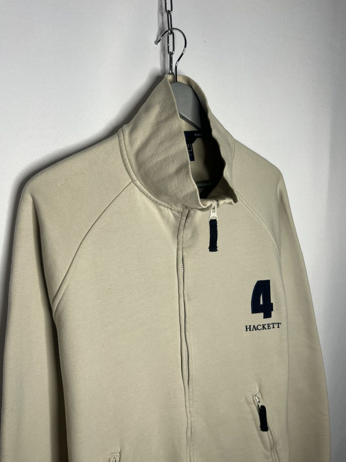 Hackett × Vintage 🔥Vintage Hackett #4 Big Logo Full Zip Pullover Sweatshirt🔥 Size US L / EU 52-54 / 3 - 4 Thumbnail