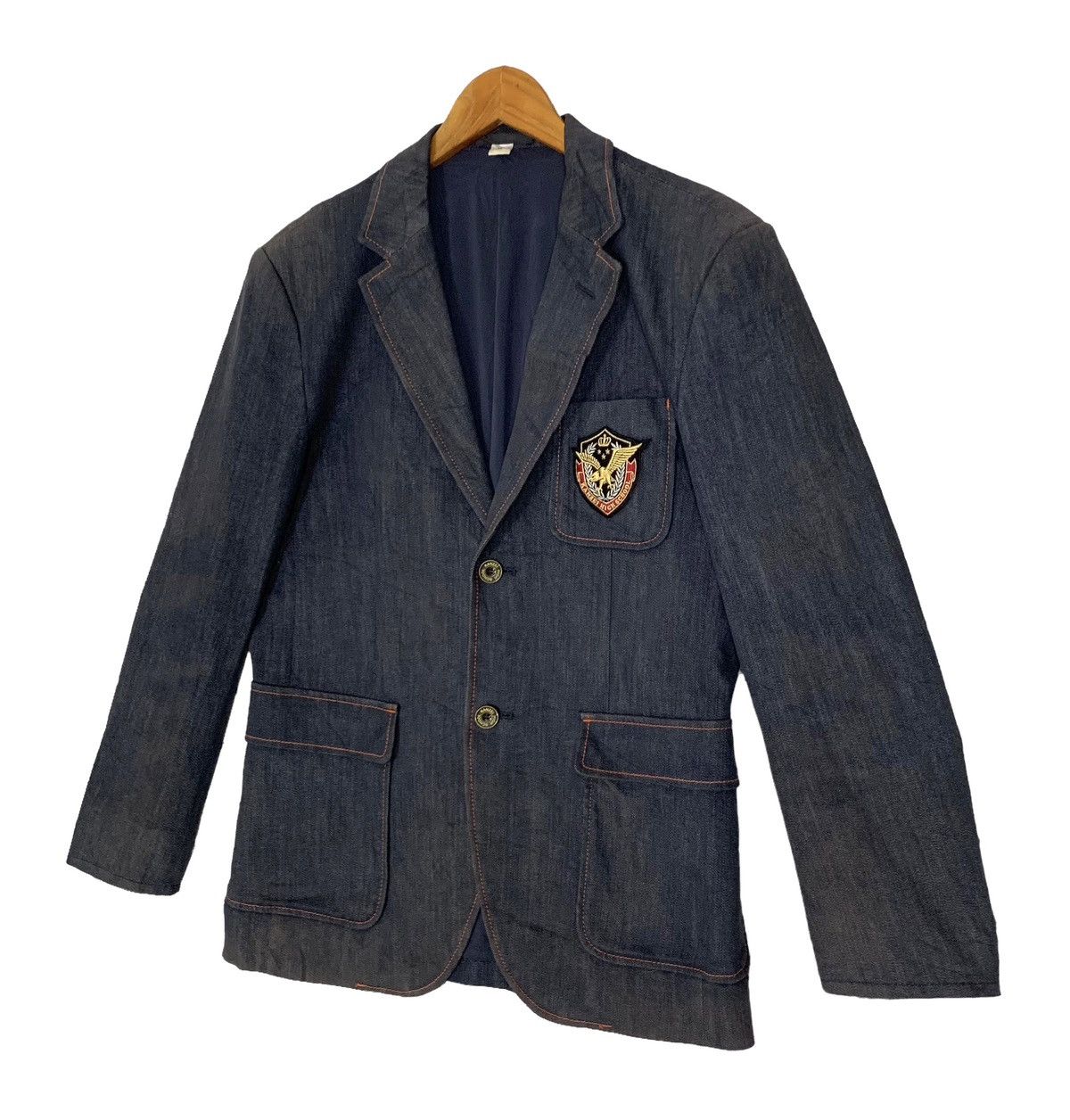 Momotaro Jeans Vintage Momotaro Denim High School Blazer Jacket Size US S / EU 44-46 / 1 - 4 Thumbnail