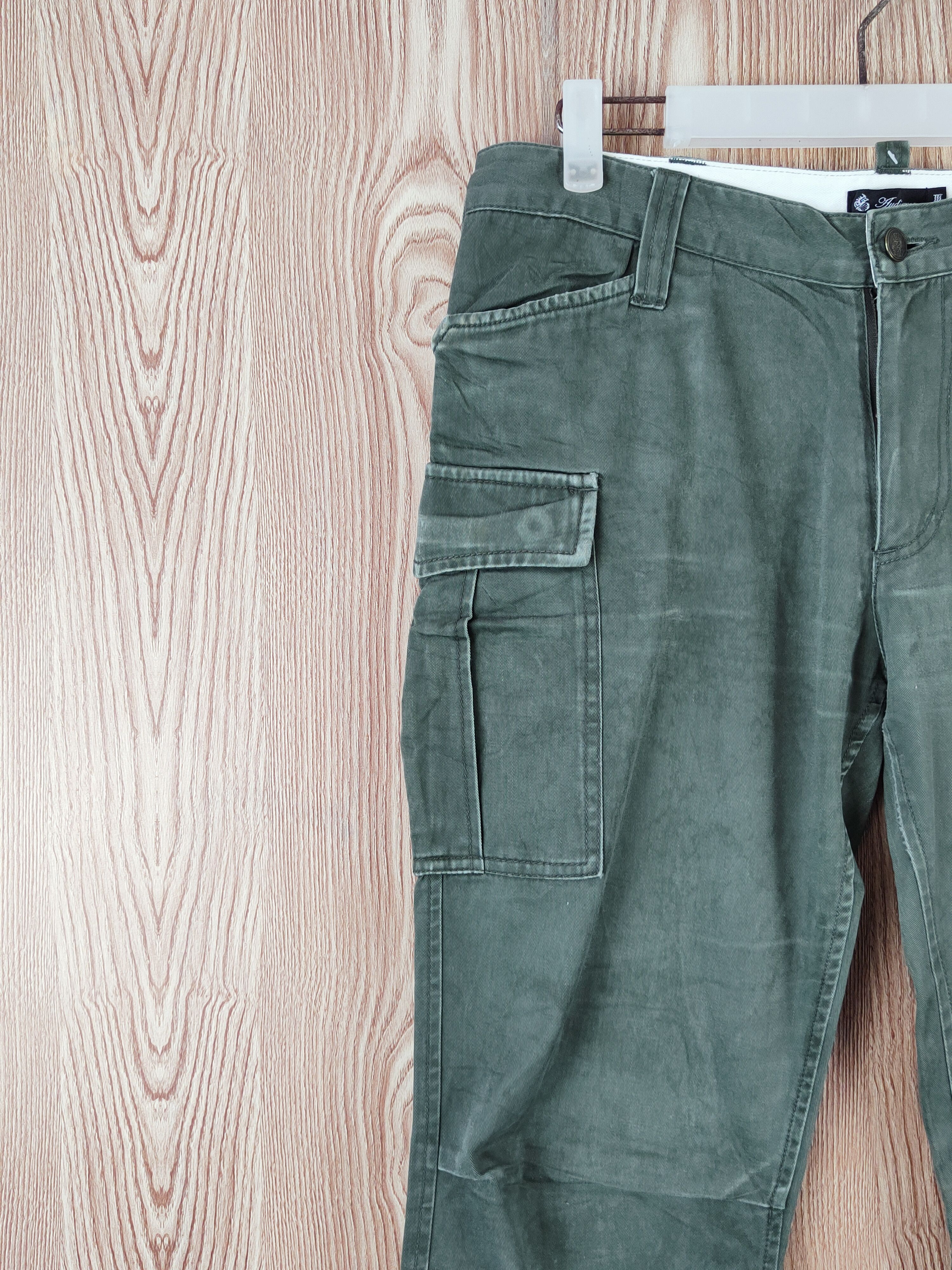 Japanese Brand Audienee Green Multipocket Tactical Cargo Pants #W908 Size US 31 - 3 Thumbnail