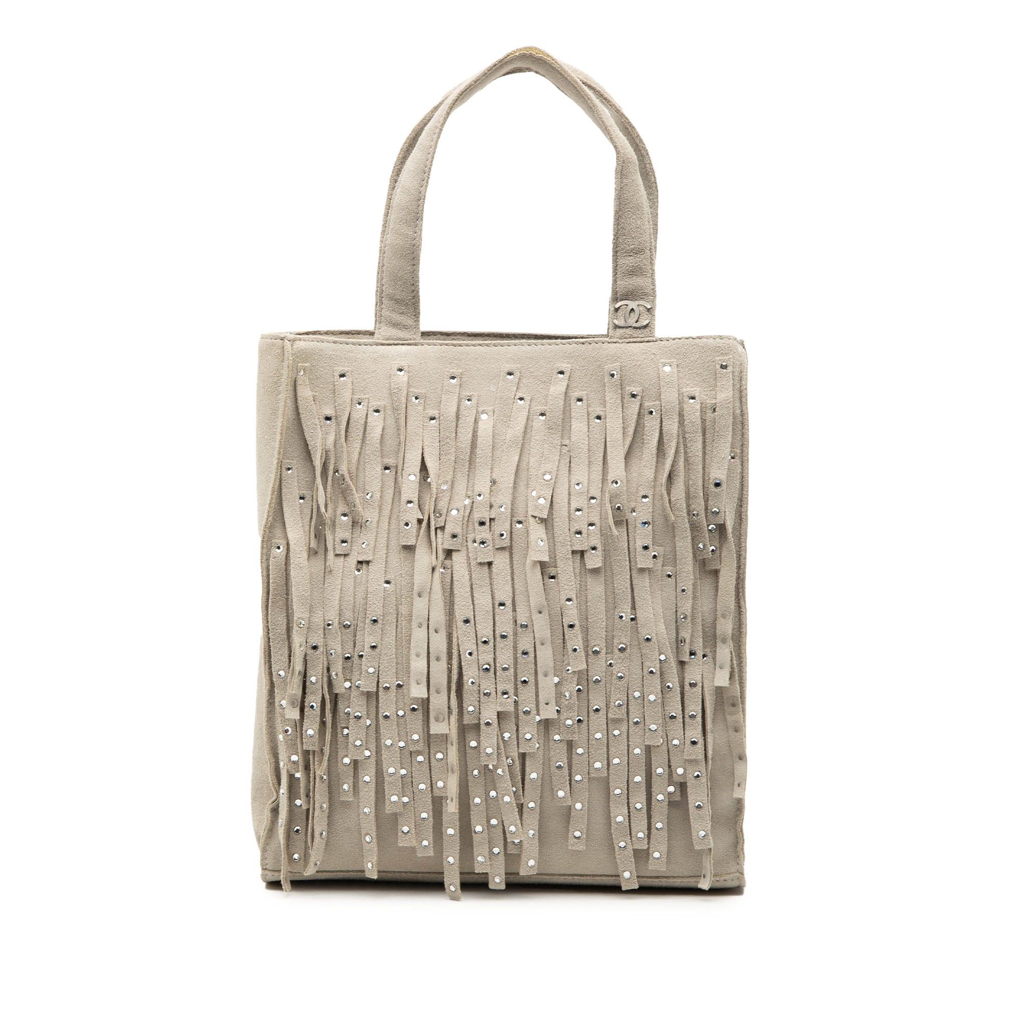Chanel Mini Suede Studded Fringe Tote Size ONE SIZE - 1 Thumbnail