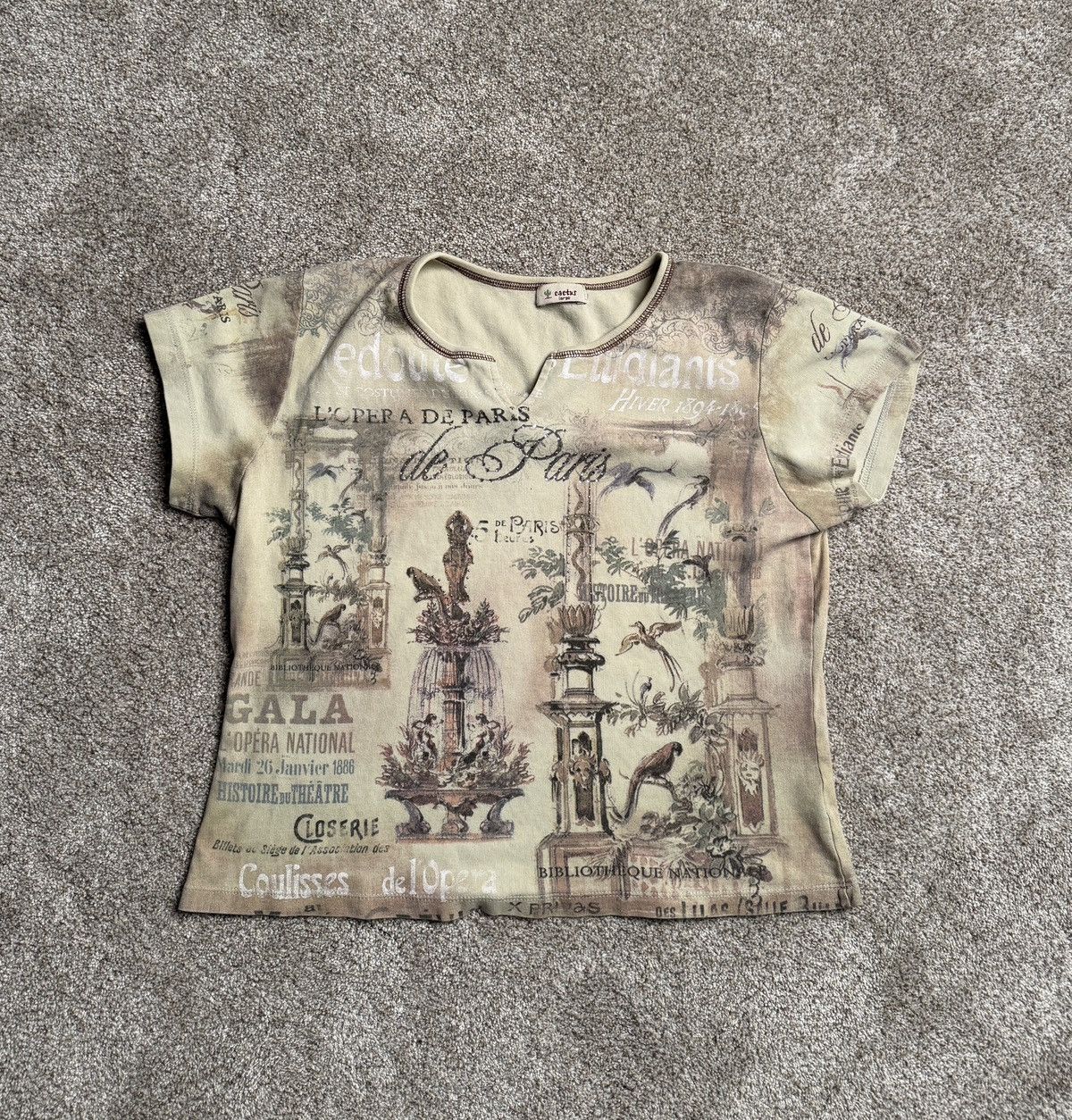 Other CACTUS LIGHT SAGE “PARIS” RHINESTONE TOP Size L / US 10 / IT 46 - 1 Thumbnail