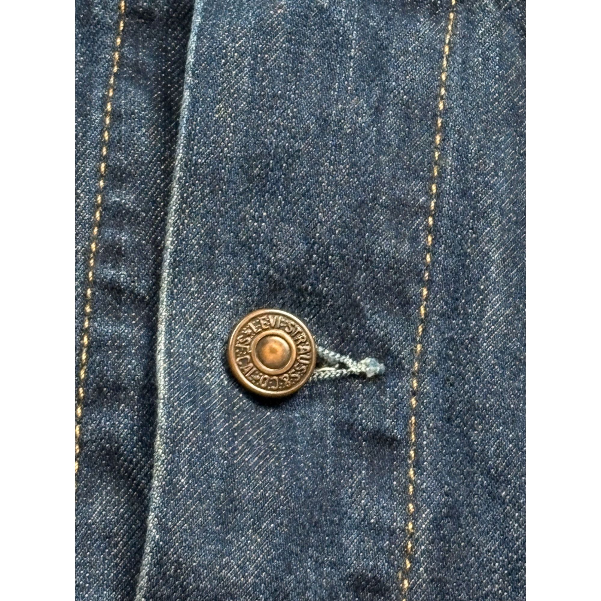 Levi's Levis Vintage Denim Trucker Jacket 70550 Large Button-Up Blu Size US L / EU 52-54 / 3 - 13 Thumbnail