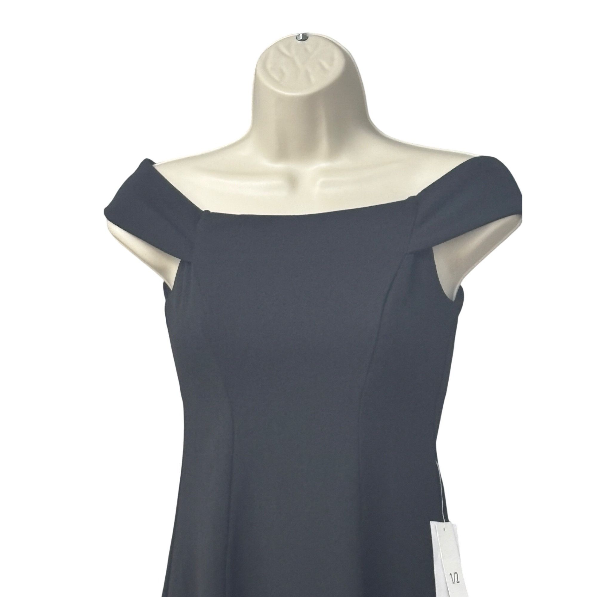 Other Teeze Me Juniors' Off-The-Shoulder Party Dress, Black, Sz. 1 Size ONE SIZE - 3 Thumbnail