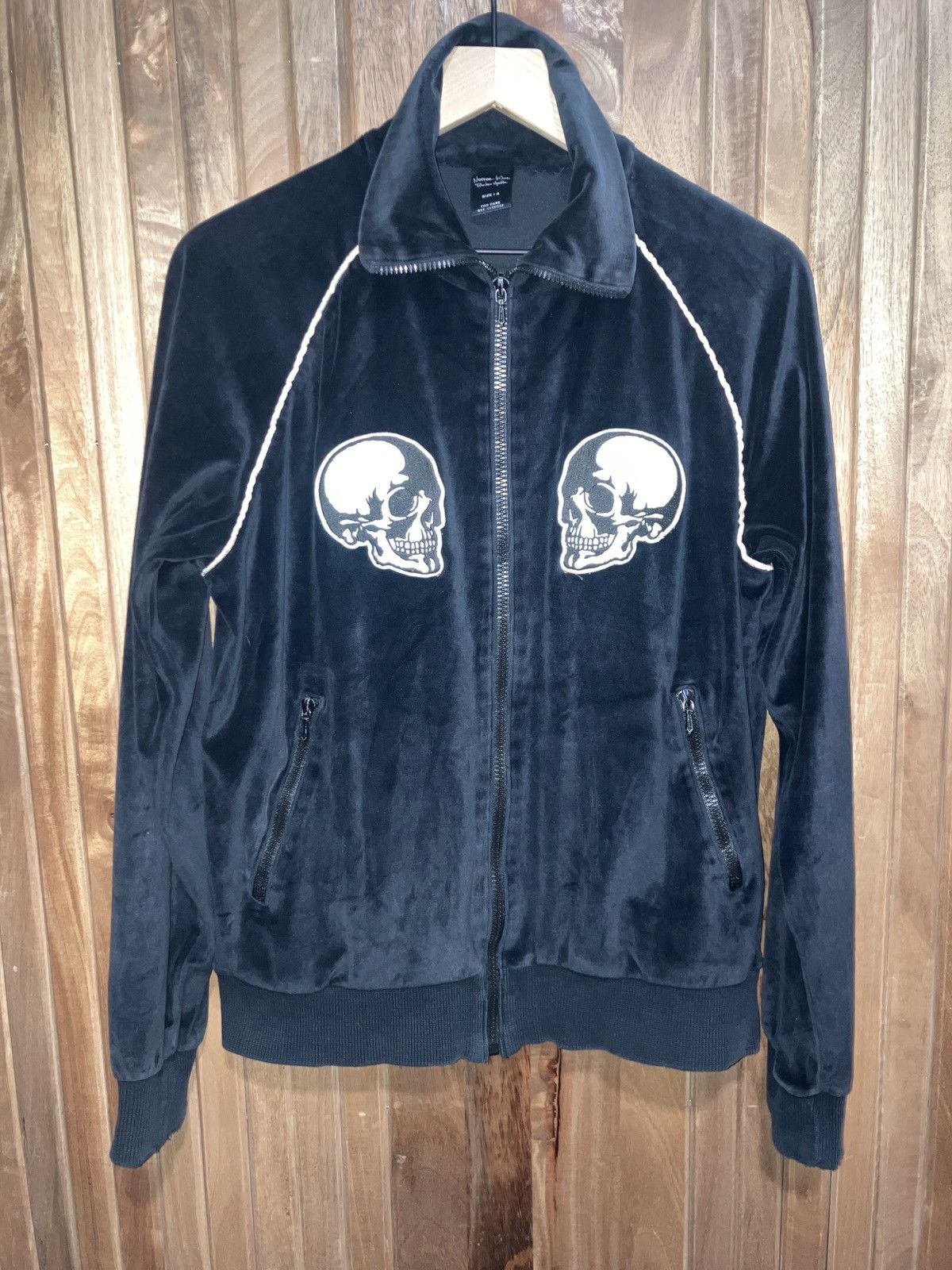 ジャケット・アウター HAIGHT New School Skull Velour Jacket ジャケット・アウター HAIGHT New School Skull Velour Jacket HAIGHT