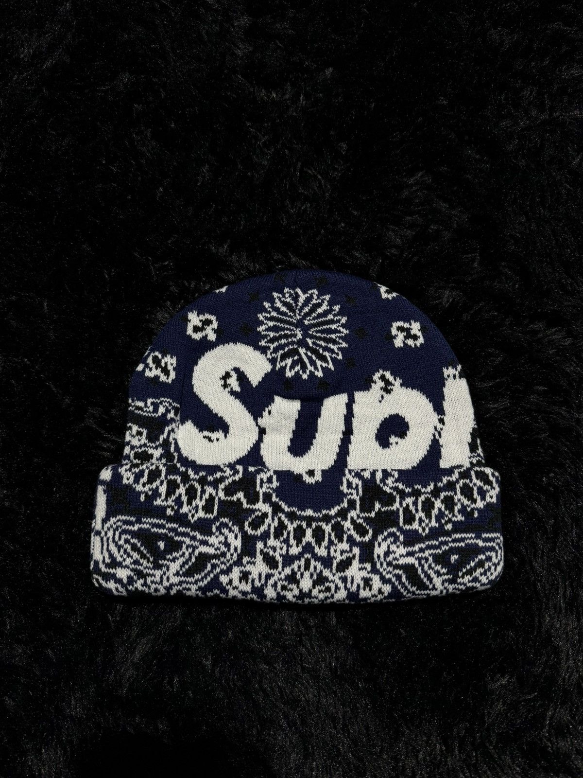 Supreme Supreme Polartec Logo Scarf Navy | Grailed