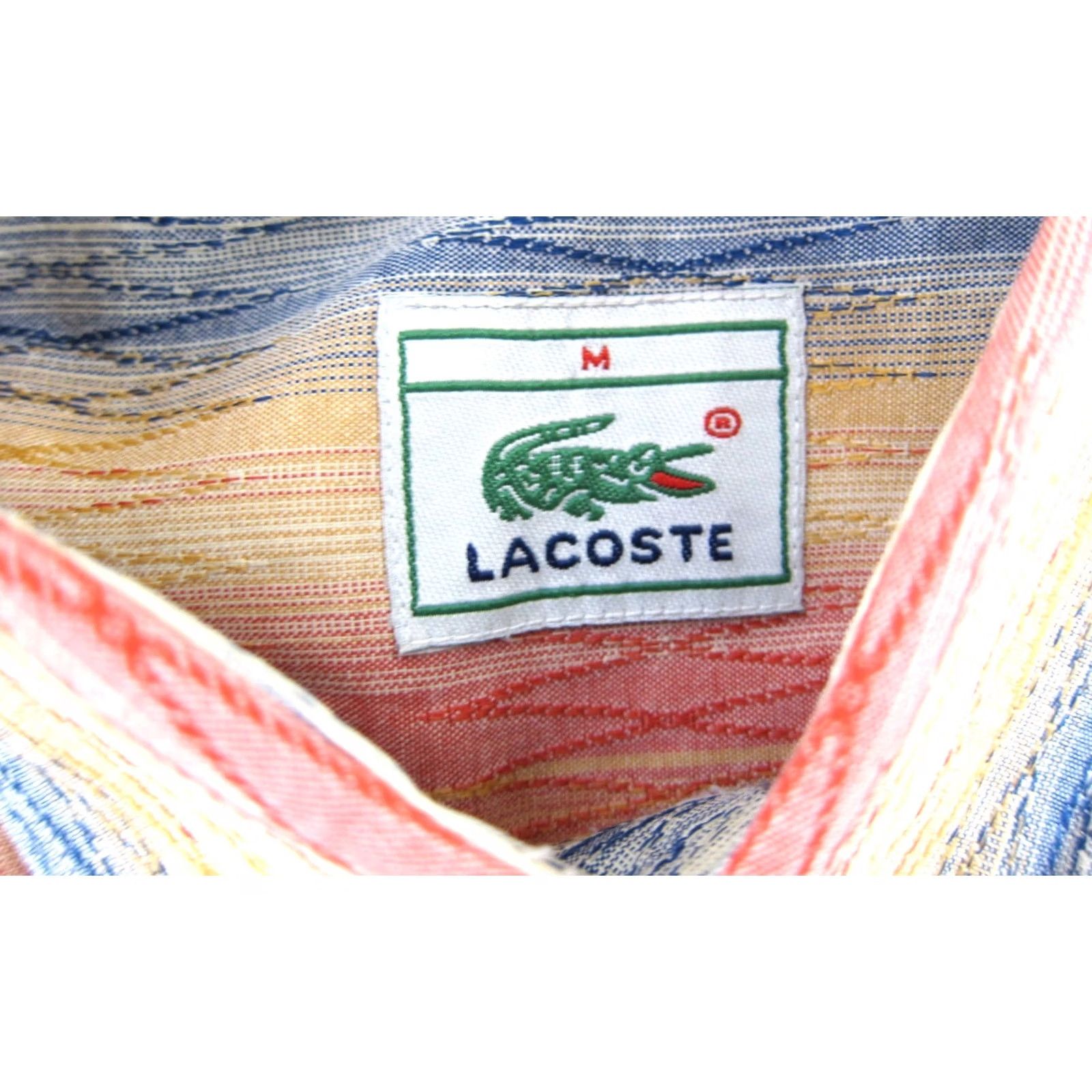 Lacoste LACOSTE Pink Blue Stripe Button-Up Shirt Men M Size US M / EU 48-50 / 2 - 4 Thumbnail
