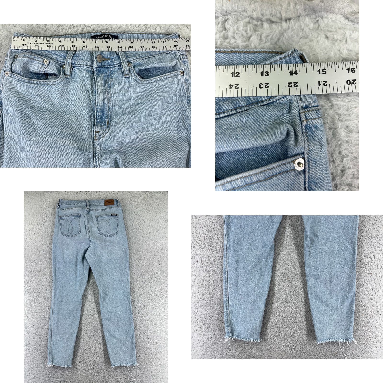 Calvin Klein Calvin Klein Jeans Women 30 Blue Denim Skinny High Rise Light Wash Size 30" / US 8 / IT 44 - 9 Thumbnail