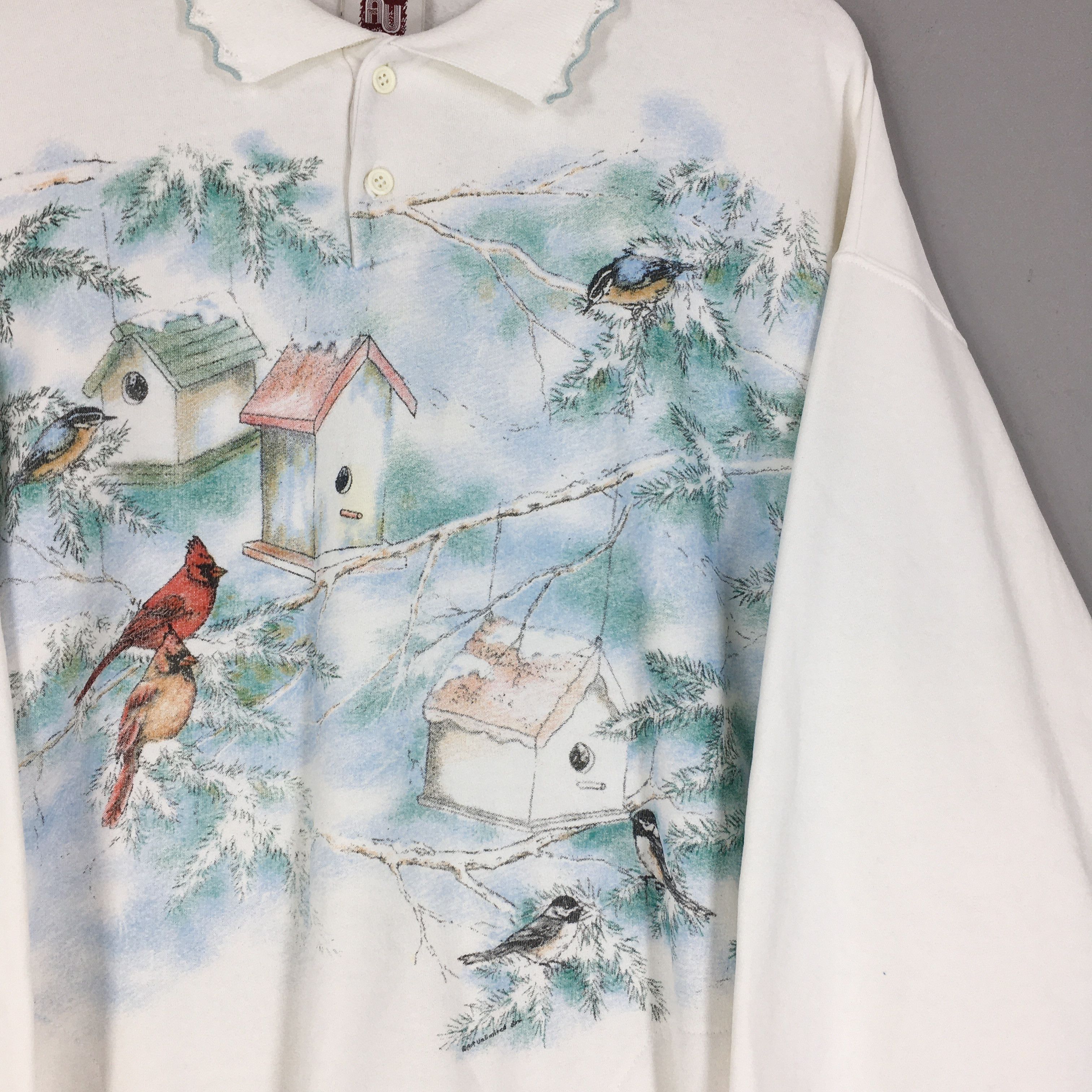 Habitat Vintage Art Unlimited Snowbirds Cardinal Sweatshirt XLarge Size US XL / EU 56 / 4 - 2 Thumbnail