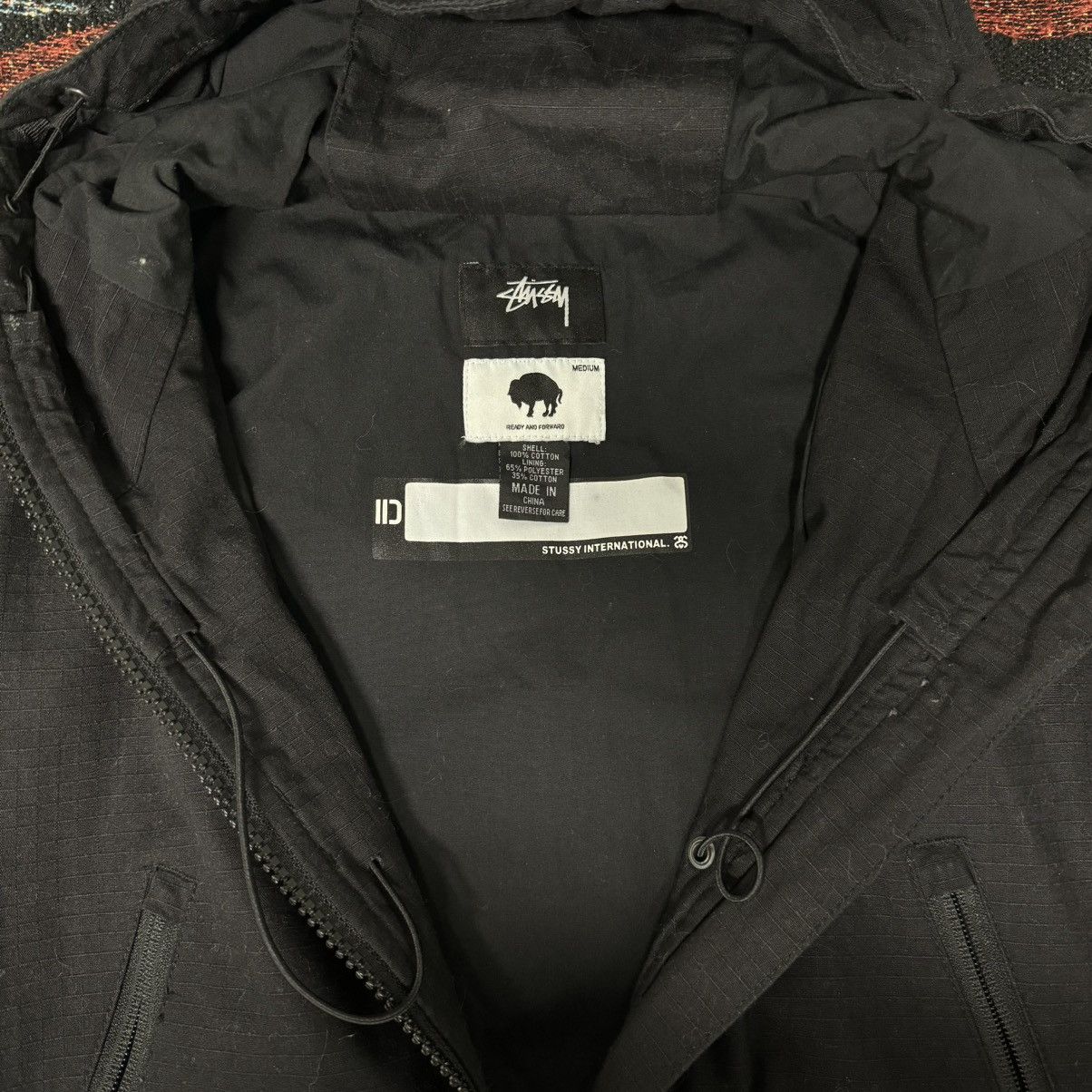 Stussy × Vintage STUSSY MILITARY FISHTAIL LIGHT PARKA JACKET BLACK Size US M / EU 48-50 / 2 - 3 Thumbnail