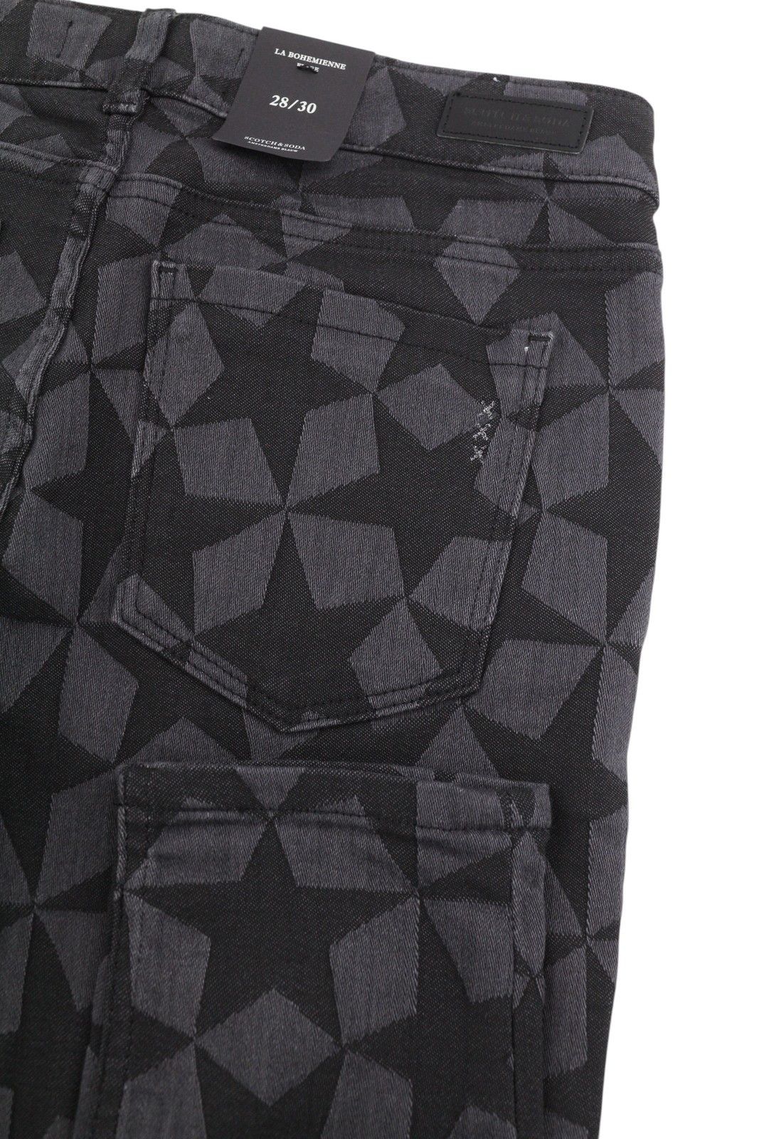 Scotch & Soda LA BOHEMIENNE W28/L30 Black Stars Mid Rise 91016 Size 28" / US 6 / IT 42 - 6 Thumbnail