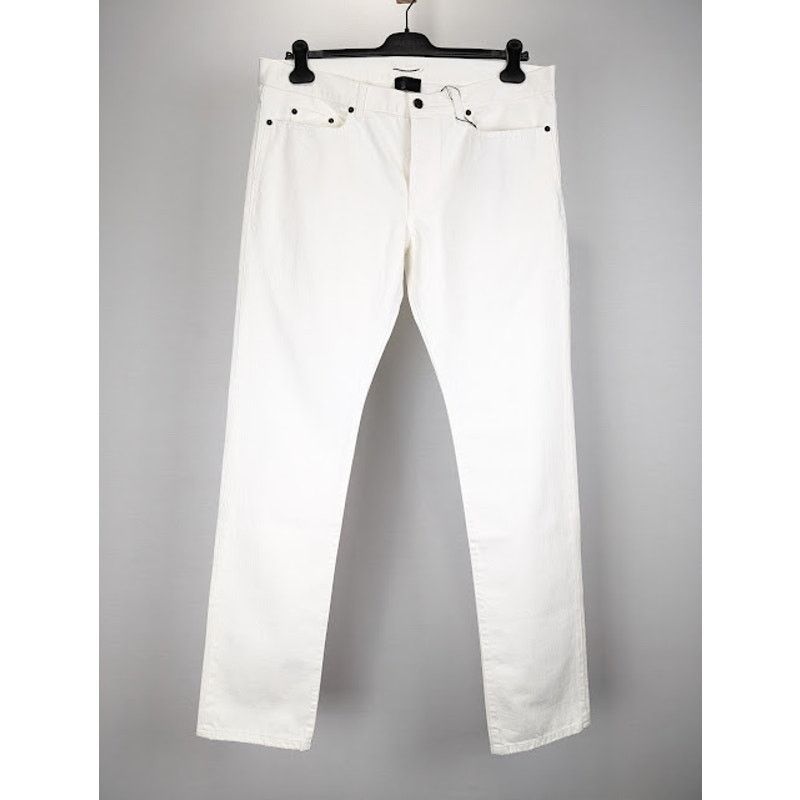 Saint Laurent Paris o1rshd1 Jeans in White Size US 34 / EU 50 - 1 Thumbnail