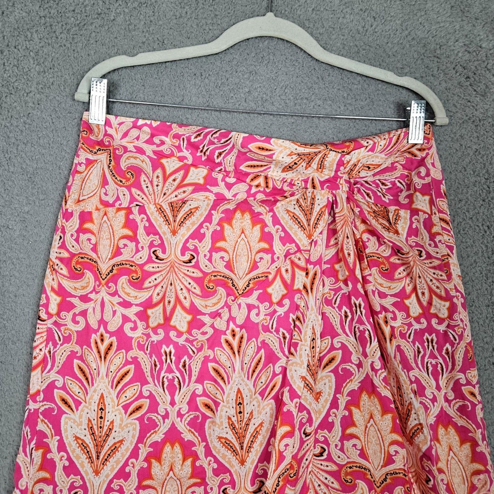 Loft LOFT By Ann Taylor Melrose Pink Paisley Sarong Skirt Size 12 NEW Size 34" / US 12 / IT 48 - 5 Thumbnail