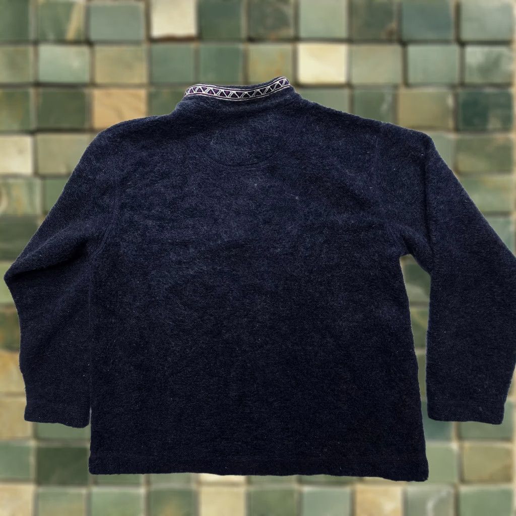 Vintage VINTAGE Sierra Sport Sweater Womens XL Blue Mohair Blend Mock Neck Pullover Knit Classic Casual Men/Women Size XL / US 12-14 / IT 48-50 - 1 Thumbnail