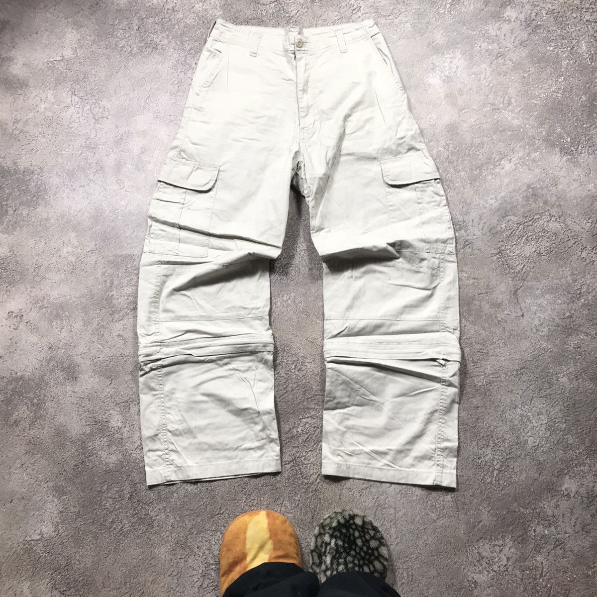 Vintage Vintage 90s Baggy Cargo Pants Distressed Parachute Streetwea Size US 31 - 2 Thumbnail