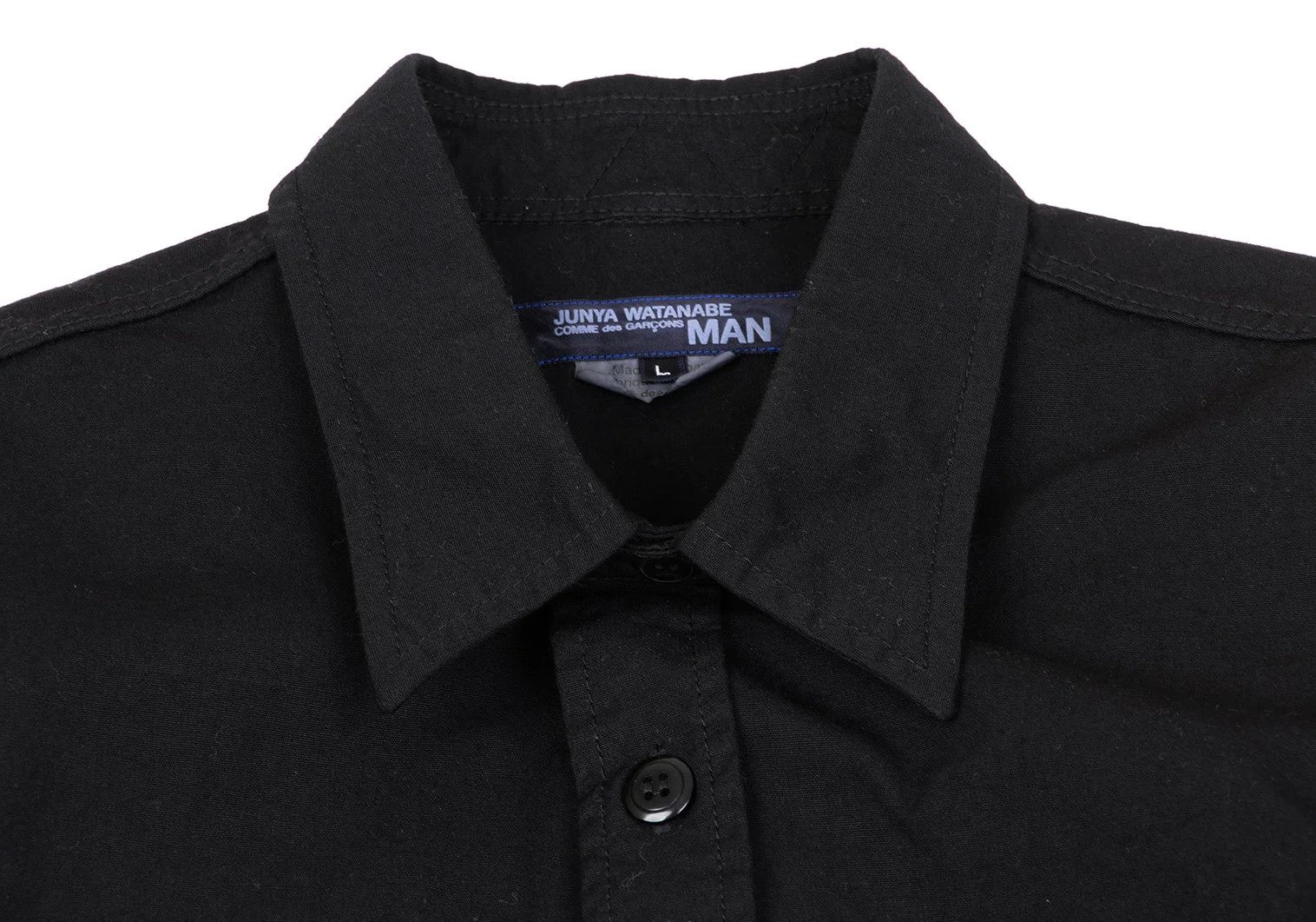 Junya Watanabe Dyed Nylon Taffeta Shirt in Black Size L Size US L / EU 52-54 / 3 - 3 Thumbnail