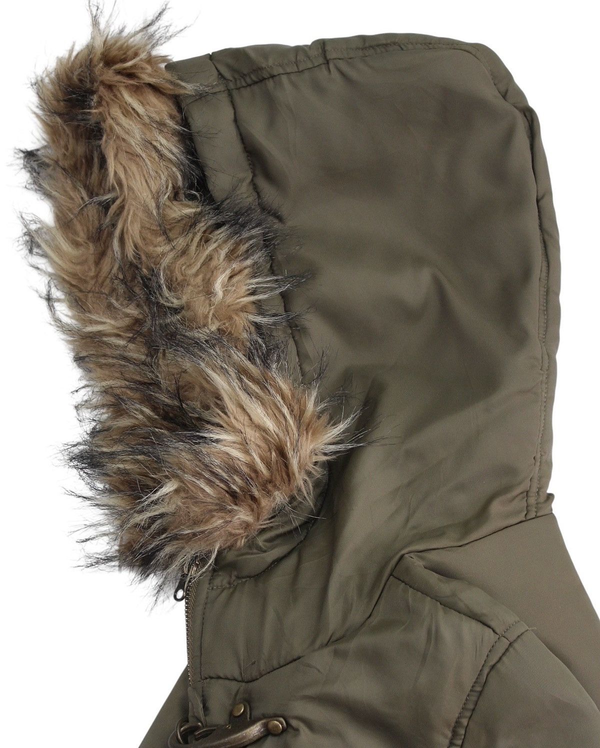 Vintage 2000S PUMPKIN MILITARY FUR HOOD BRASS HOOK BOMBER JACKET Size US M / EU 48-50 / 2 - 4 Thumbnail
