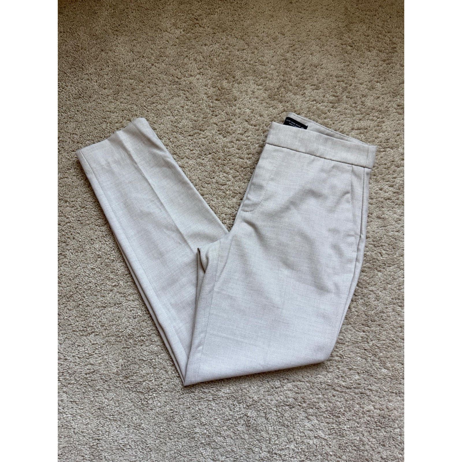 Zara Zara Dress Pants Trousers Beige Ankle Tapered Career Women 2 Size 26" / US 2 / IT 38 - 5 Thumbnail