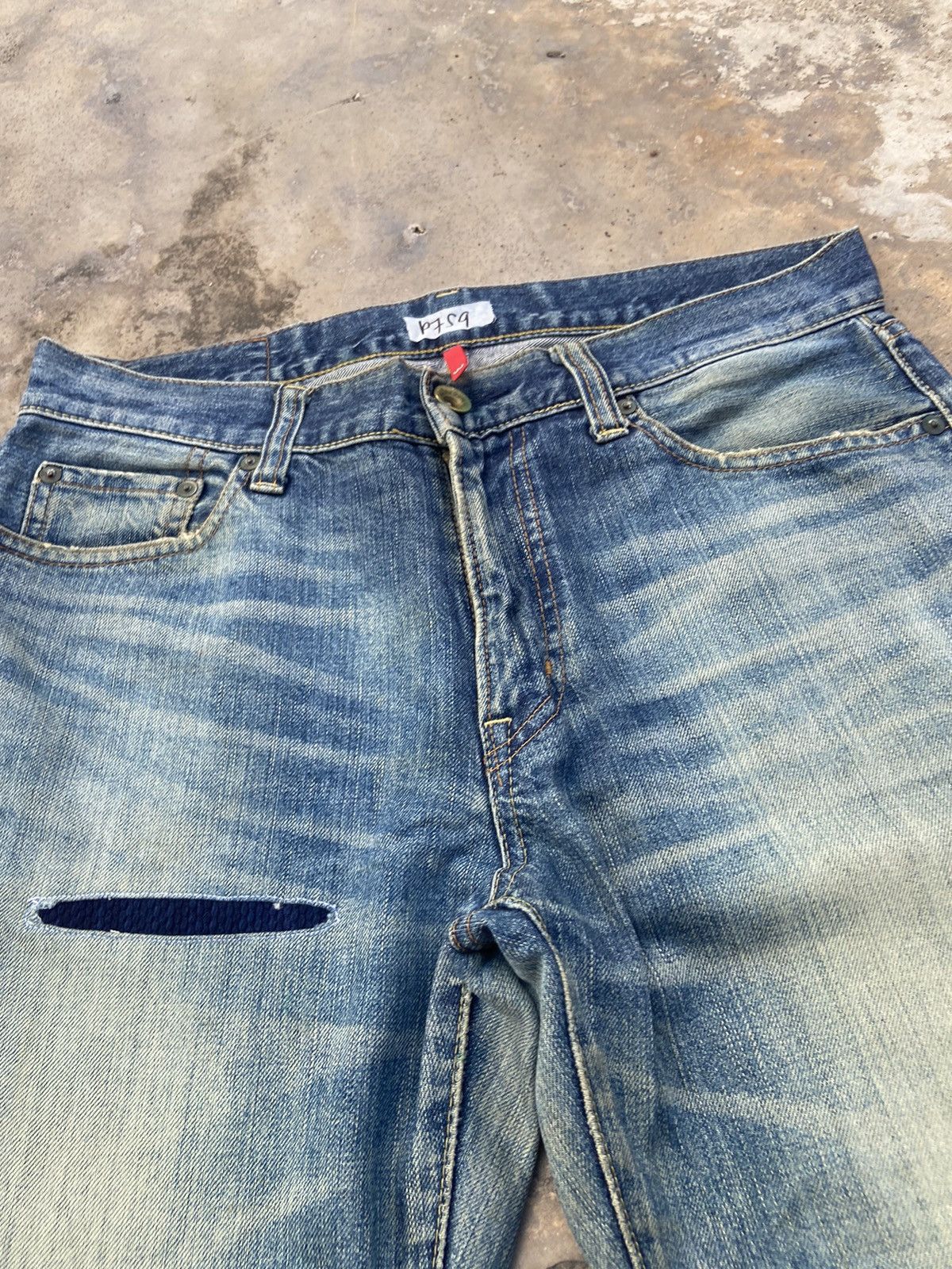 Japanese Brand UNIQLO PATCHWORK REWORK PANT Size US 33 - 4 Thumbnail