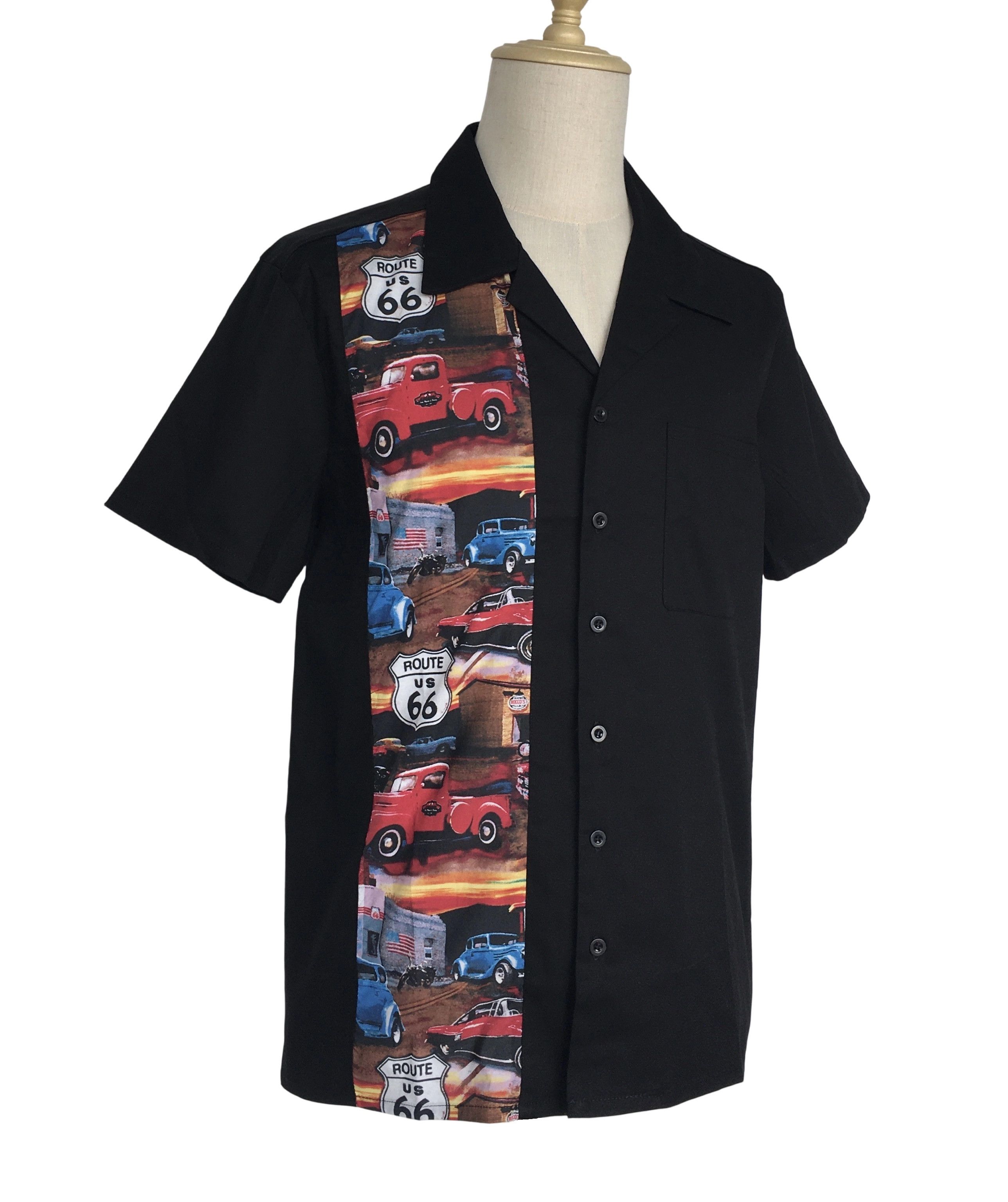 Other Men's Casual Shirts 1950's Retro Vintage Tops Cars Pattern Size US XXL / EU 58 / 5 - 2 Thumbnail