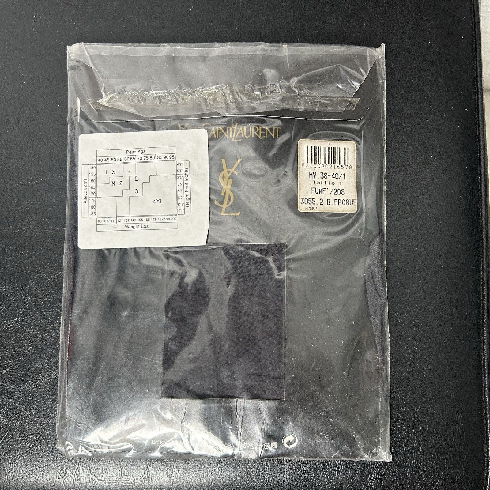 Yves Saint Laurent Yves Saint Laurent Black Opaque Collant Tights Size 1 38/40 Size ONE SIZE - 4 Thumbnail