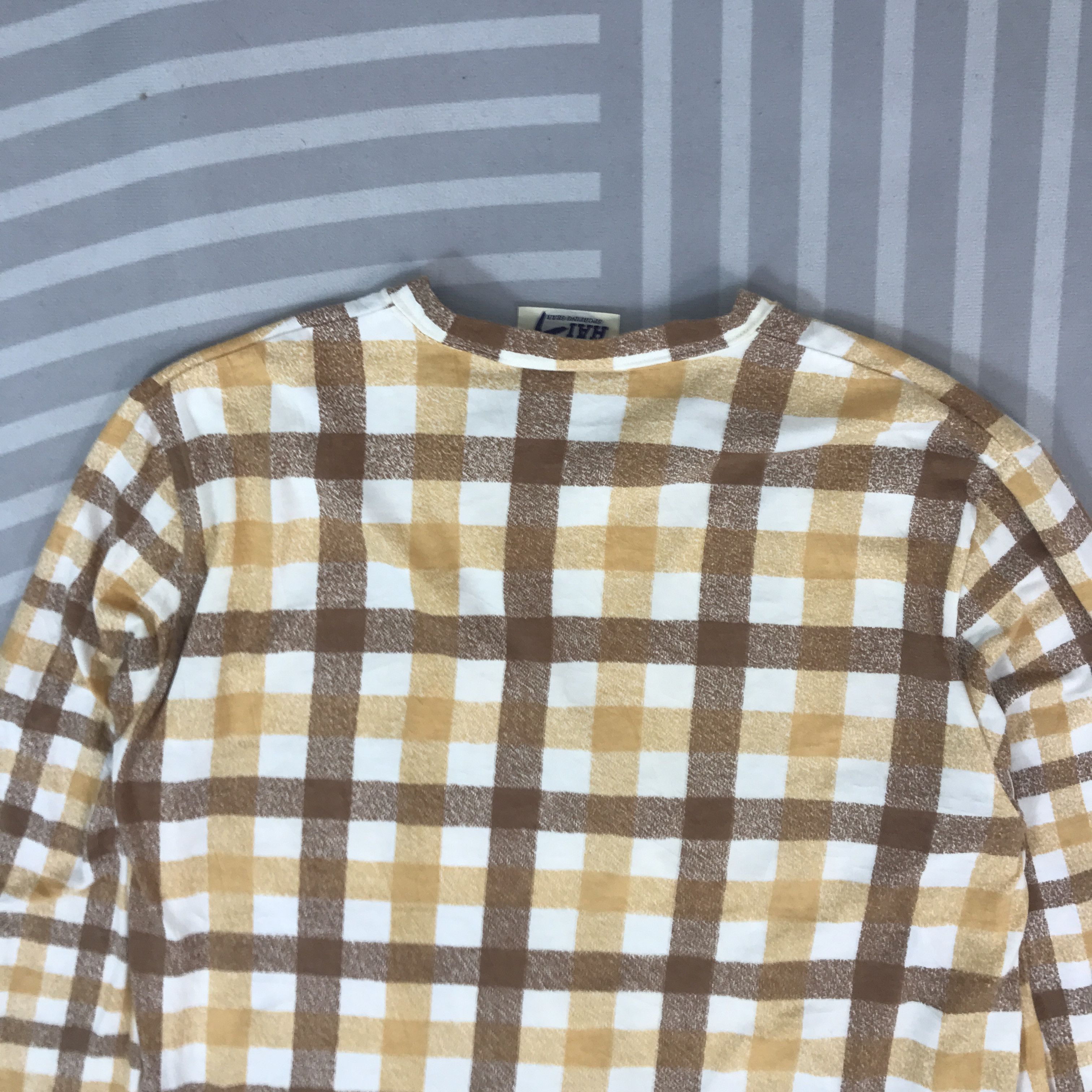Vintage Hai Sporting Gear tartan long sleeve T-Shirt