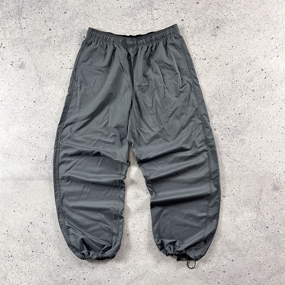 Nike × Vintage Nike Vintage Track Baggy Y2K Drill Streetwear Pants Dri Fit Size US 36 / EU 52 - 1 Thumbnail