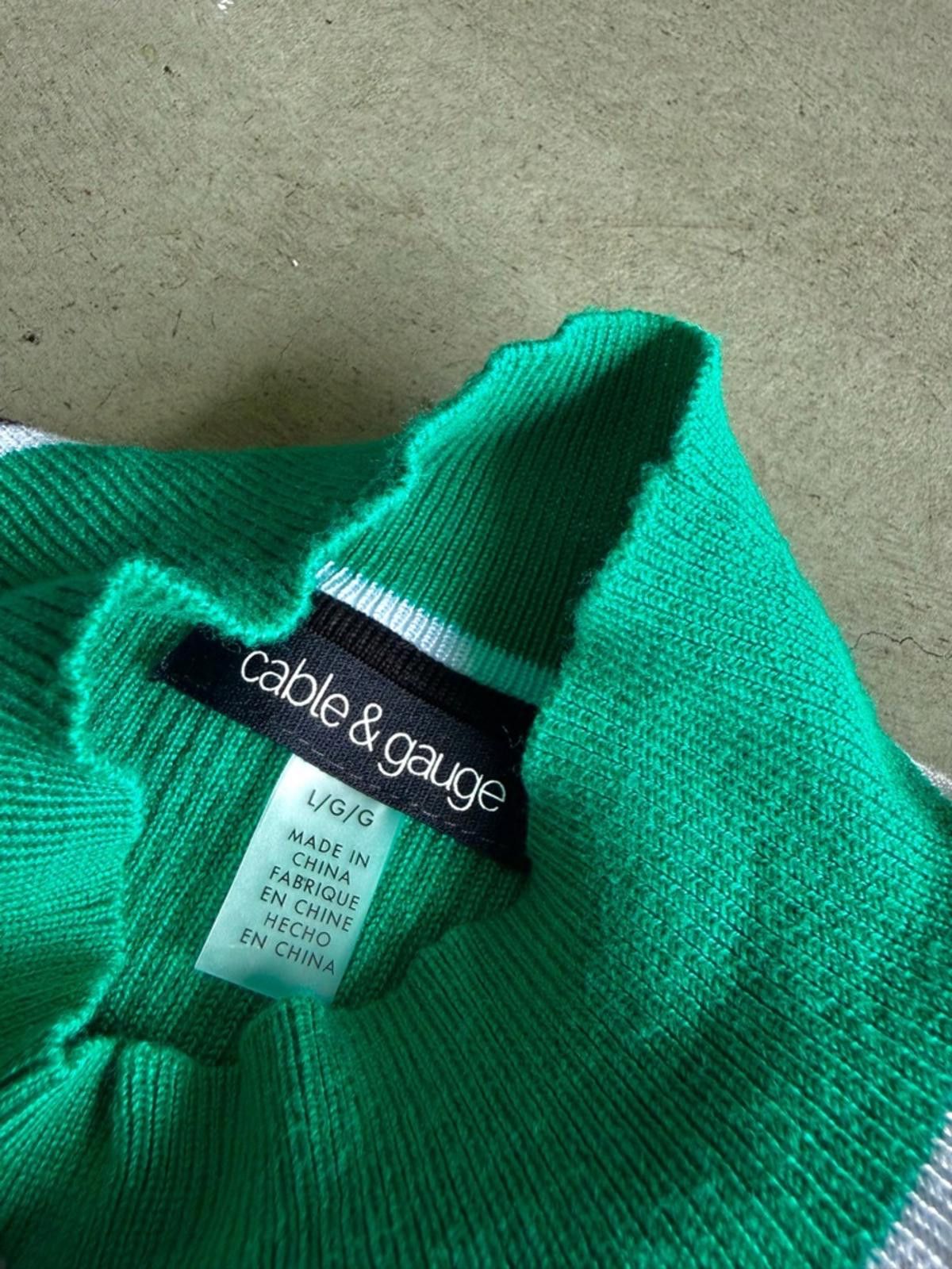 Other Cable & Gauge / Ribbed Mock Neck Sleeveless Top / Green Size L / US 10 / IT 46 - 5 Thumbnail