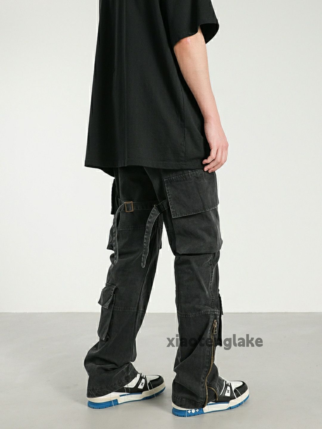 Designer × Japanese Brand × Vintage zipper utility military tactical punk cargo pants Size US 32 / EU 48 - 3 Thumbnail