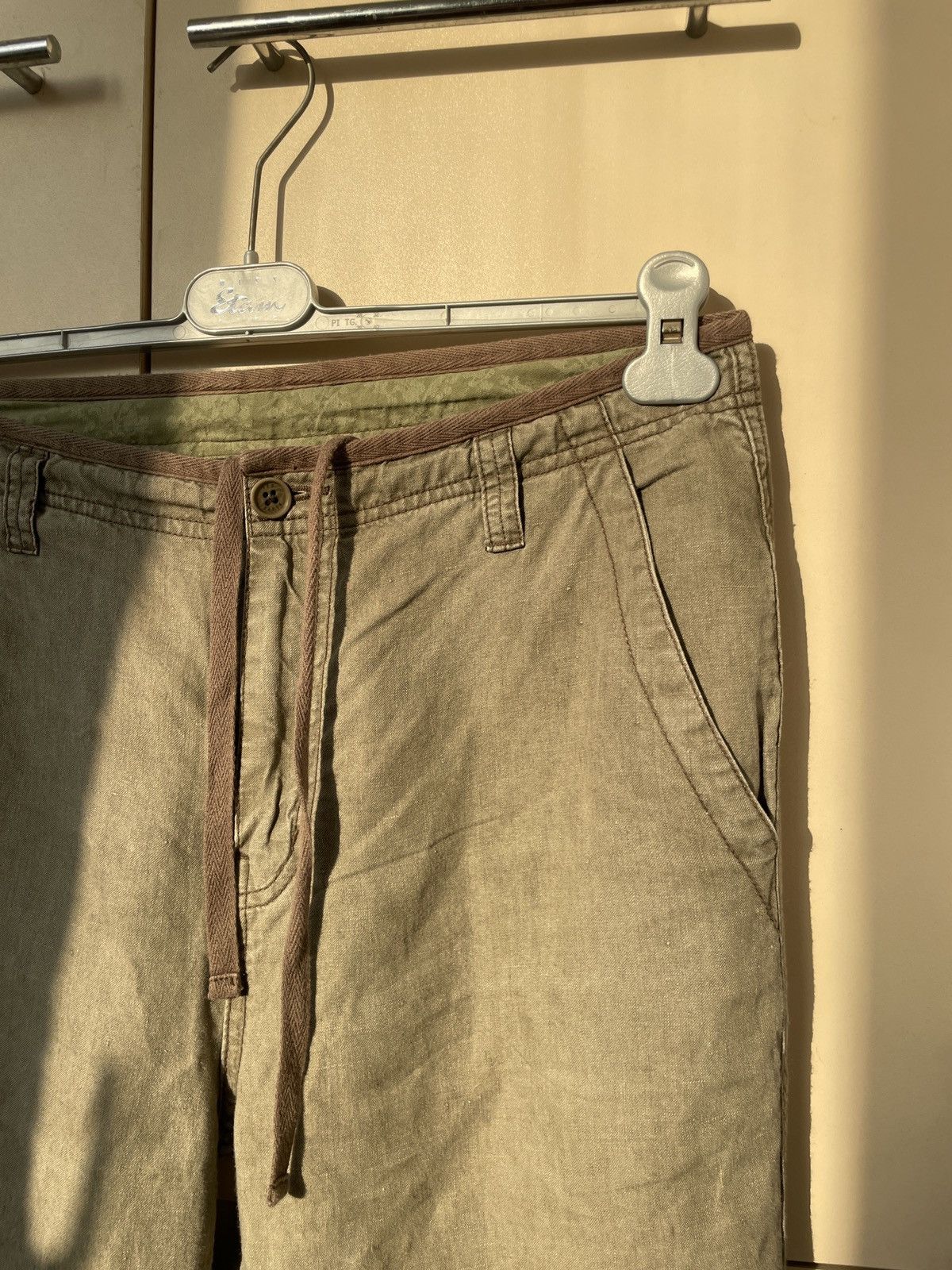 Ted Baker Ted Baker Linen Wide Pants Khaki Size US 32 / EU 48 - 5 Thumbnail