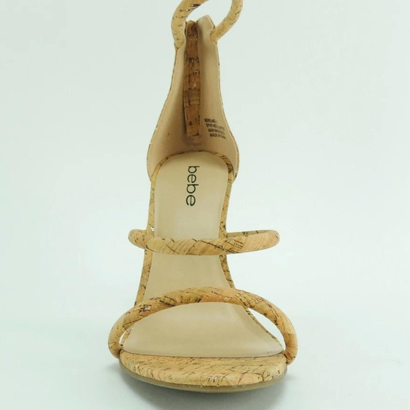 Bebe Bebe Berdine G Tan Gold Cork Women's Sandals Size 8.5 Size US 8.5 / IT 38.5 - 2 Thumbnail