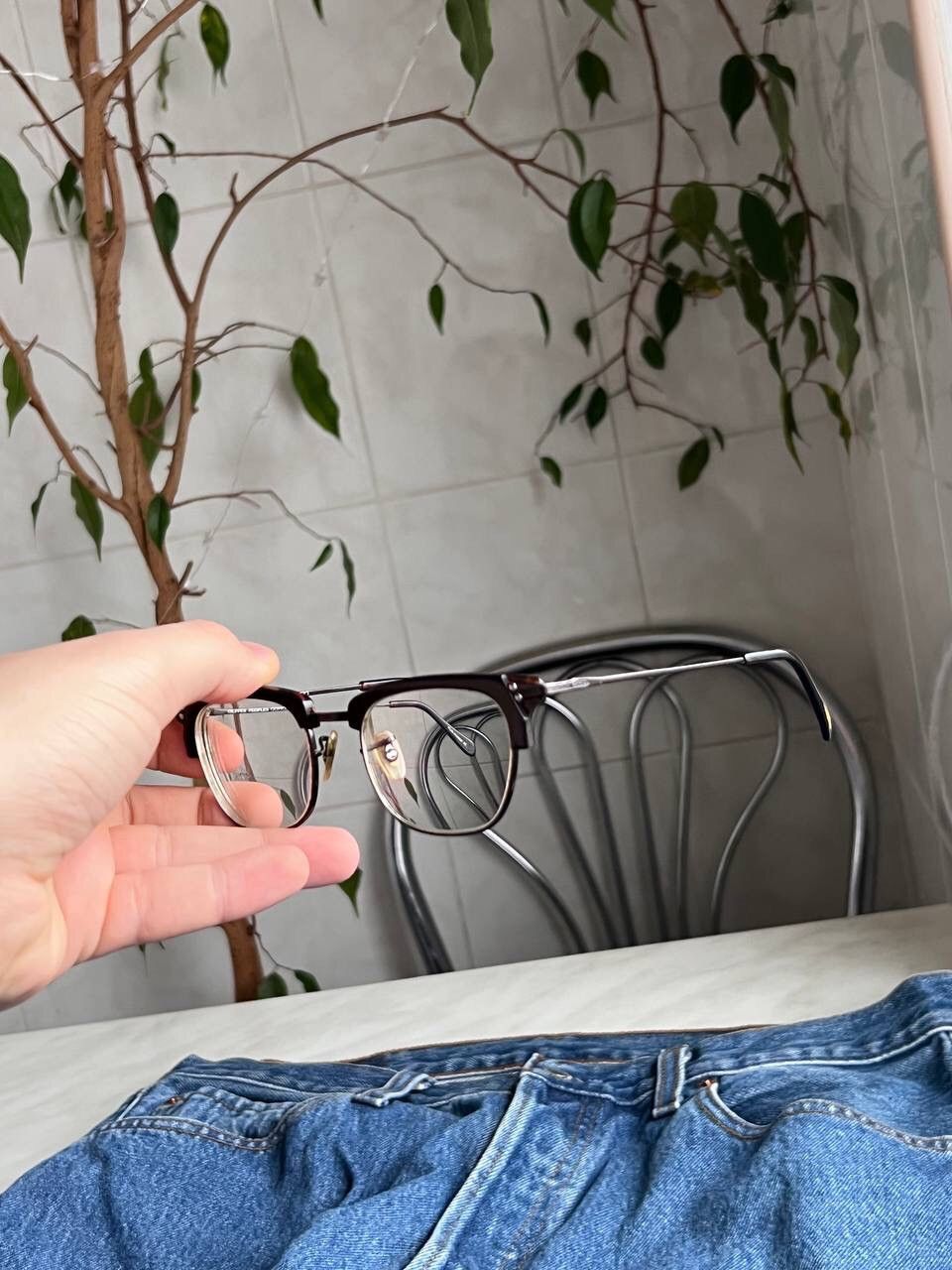 Vintage Oliver Peoples Eyeglasses Frame Eyewear OV1132 BANKS