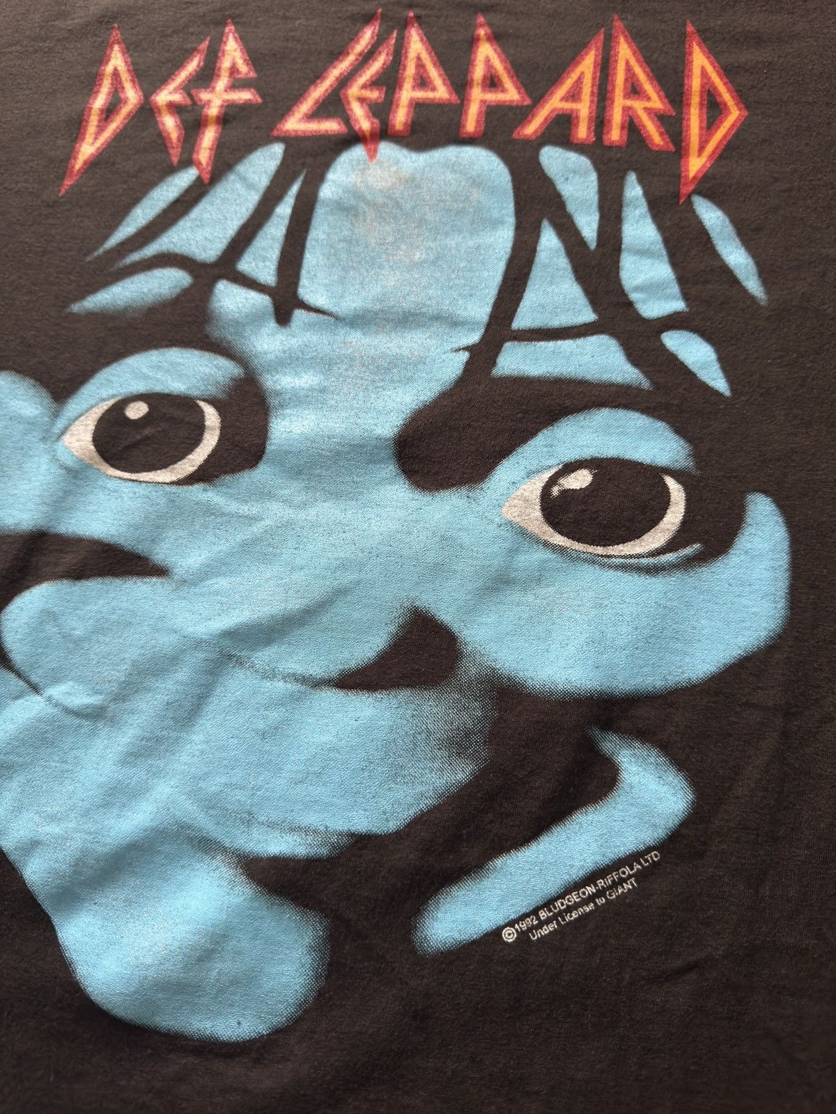 Band Tees × Def Leppard × Vintage Vintage Def Leppard Big Face Size US XL / EU 56 / 4 - 2 Thumbnail