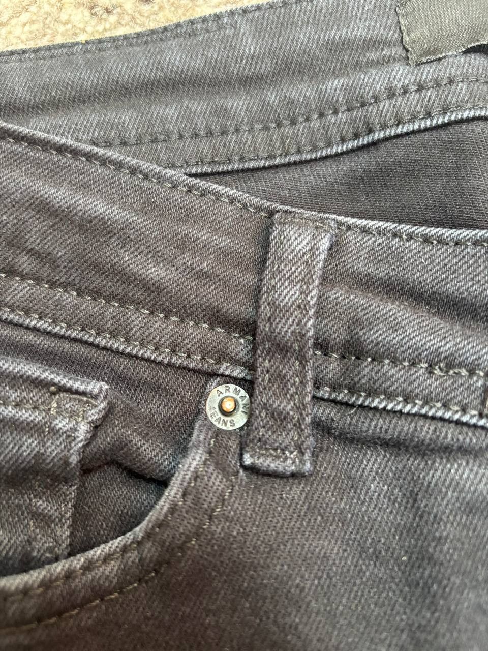 Armani Armani Jeans Black Skinny Distressed - Size 31 Size US 31 - 6 Thumbnail