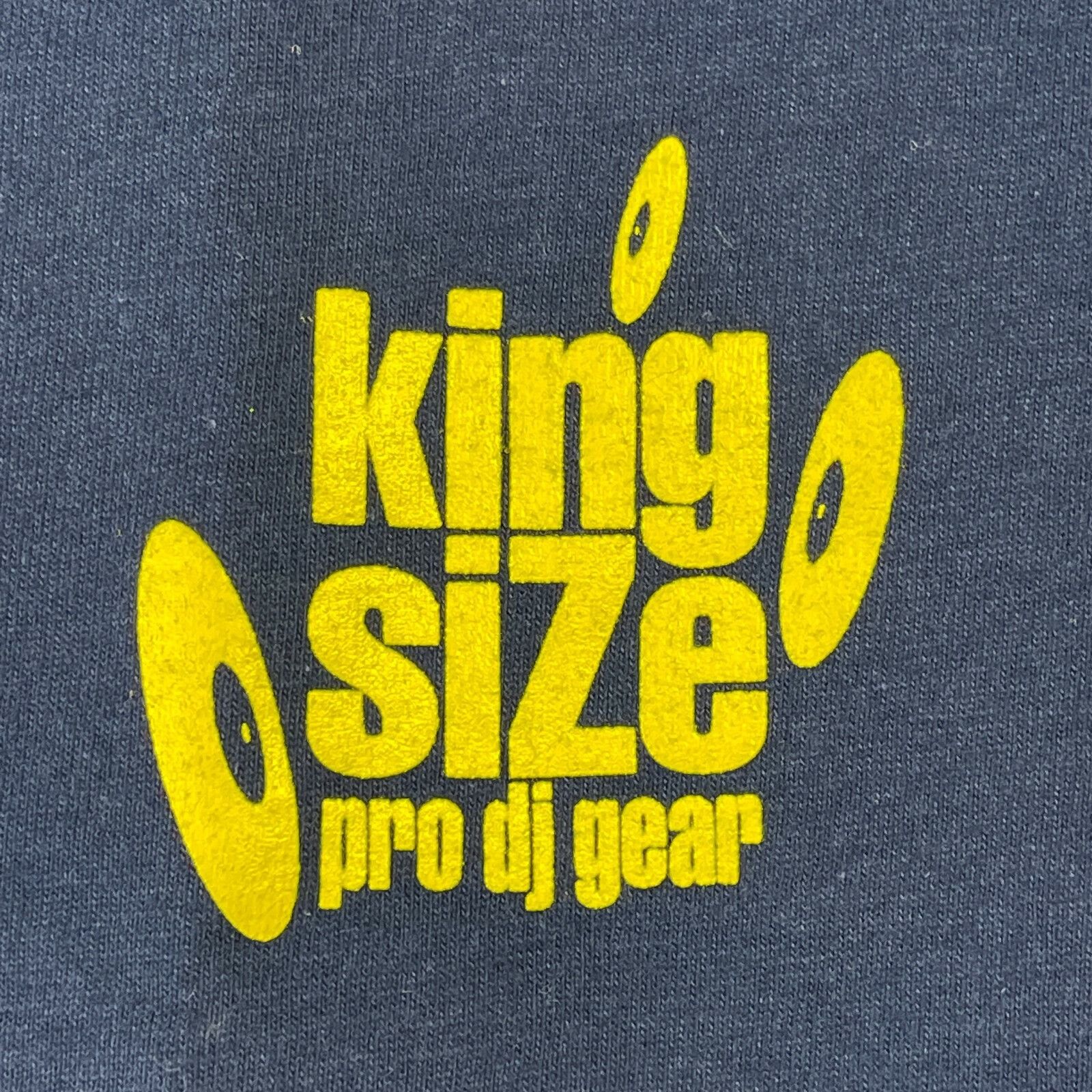 Hanes King Size Pro DJ Gear Vtg Mens T-Shirt size 2XL SF Record Ad Size US XXL / EU 58 / 5 - 4 Thumbnail
