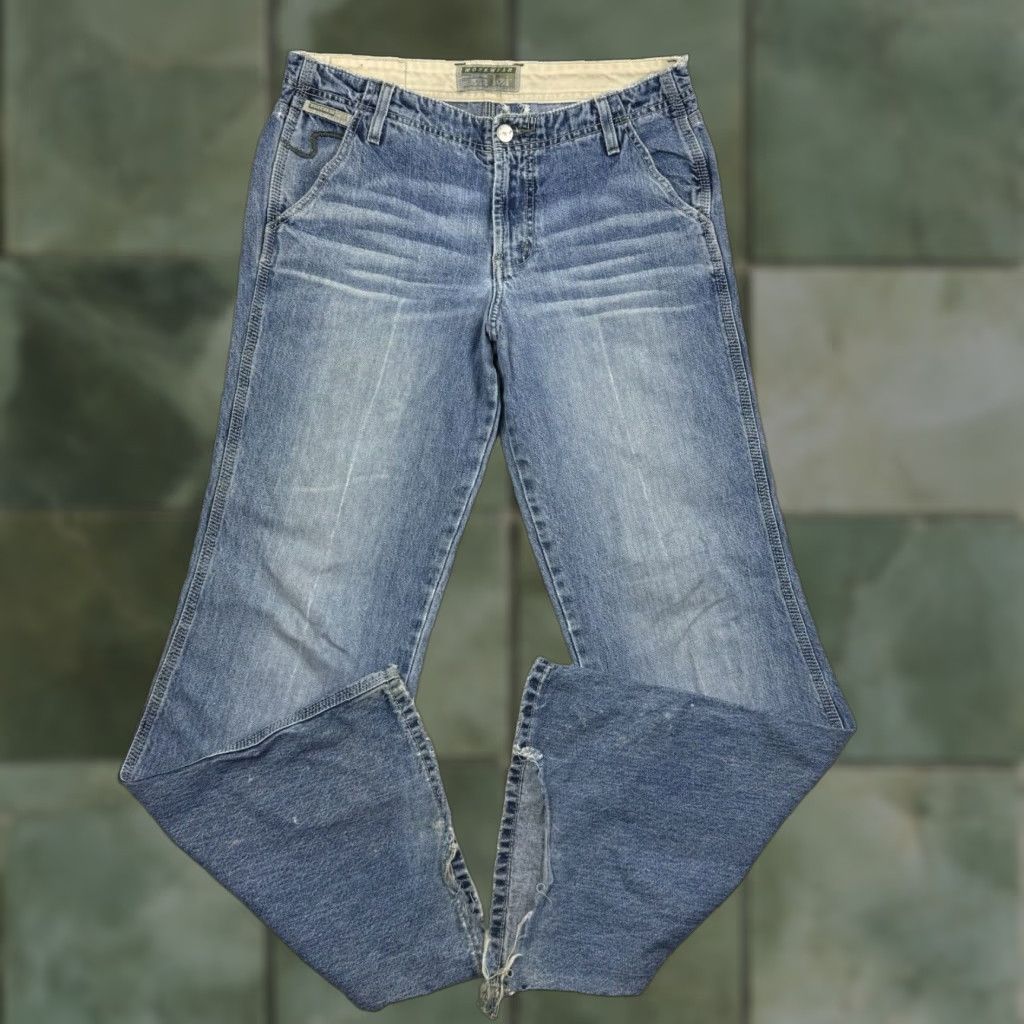 Vintage VINTAGE LEI Womens Jeans Bootcut 7 Blue Flare Hipster 90s Y2K Size 28" / US 6 / IT 42 - 1 Thumbnail