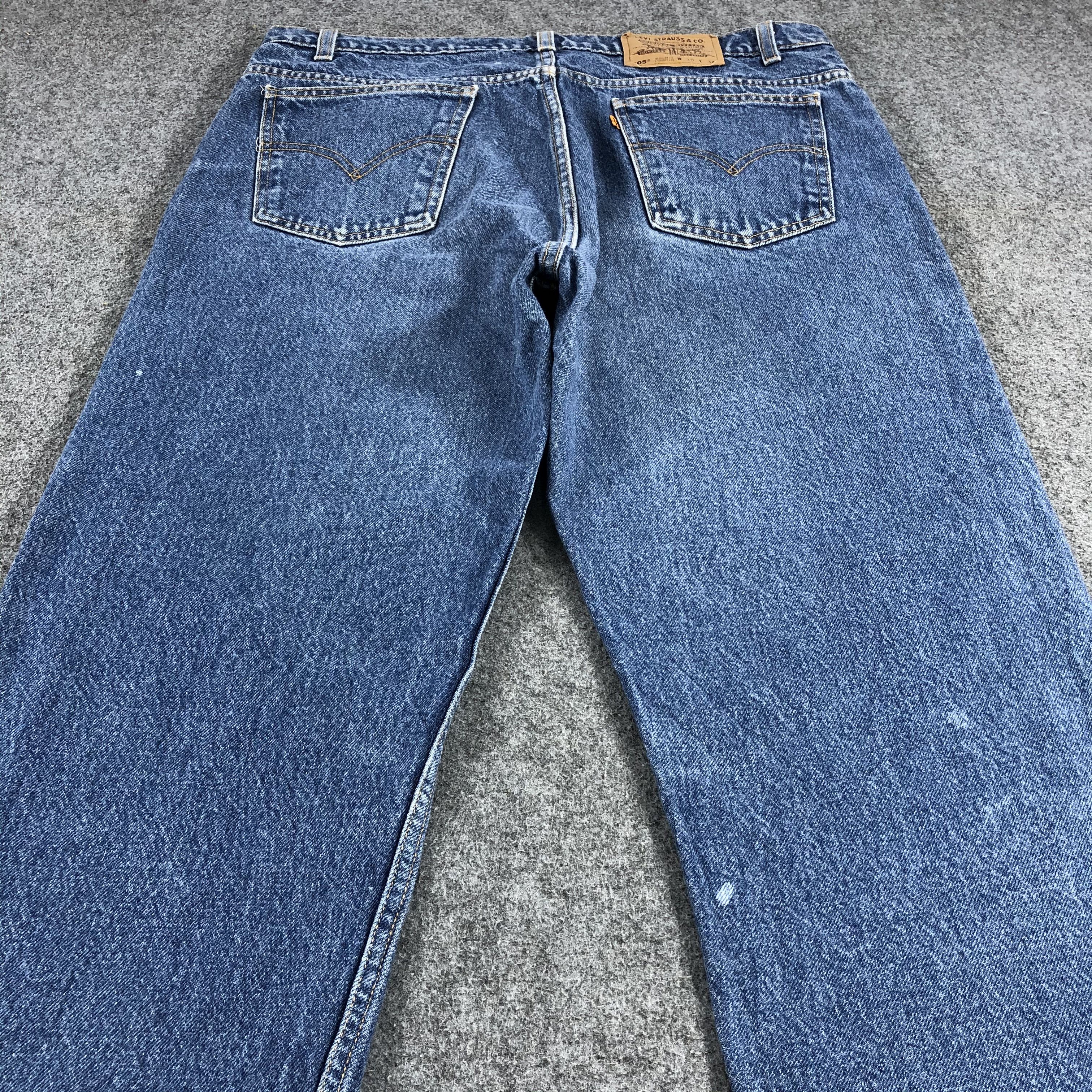 Levi's × Vintage 90s Vintage Levis 505 Orange Tab Jeans-JM1110A Size US 36 / EU 52 - 4 Thumbnail